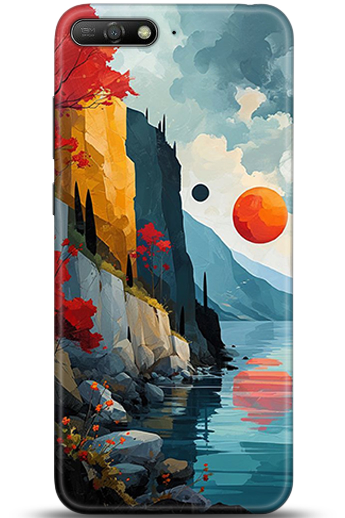 Huawei Y6 2018 Uyumlu Kılıf HD Baskılı Kılıf - Followed Institution 5368