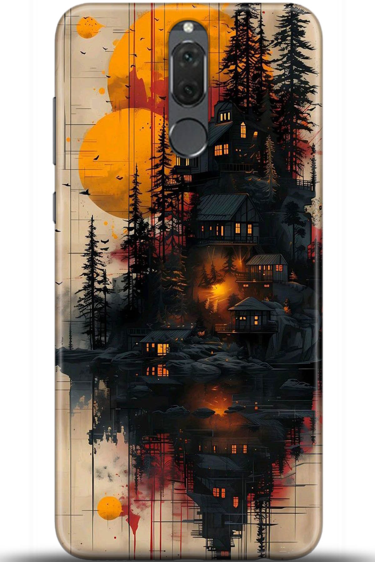 Huawei Mate 10 Lite Uyumlu Kılıf HD Baskılı Kılıf - Followed Institution 5292