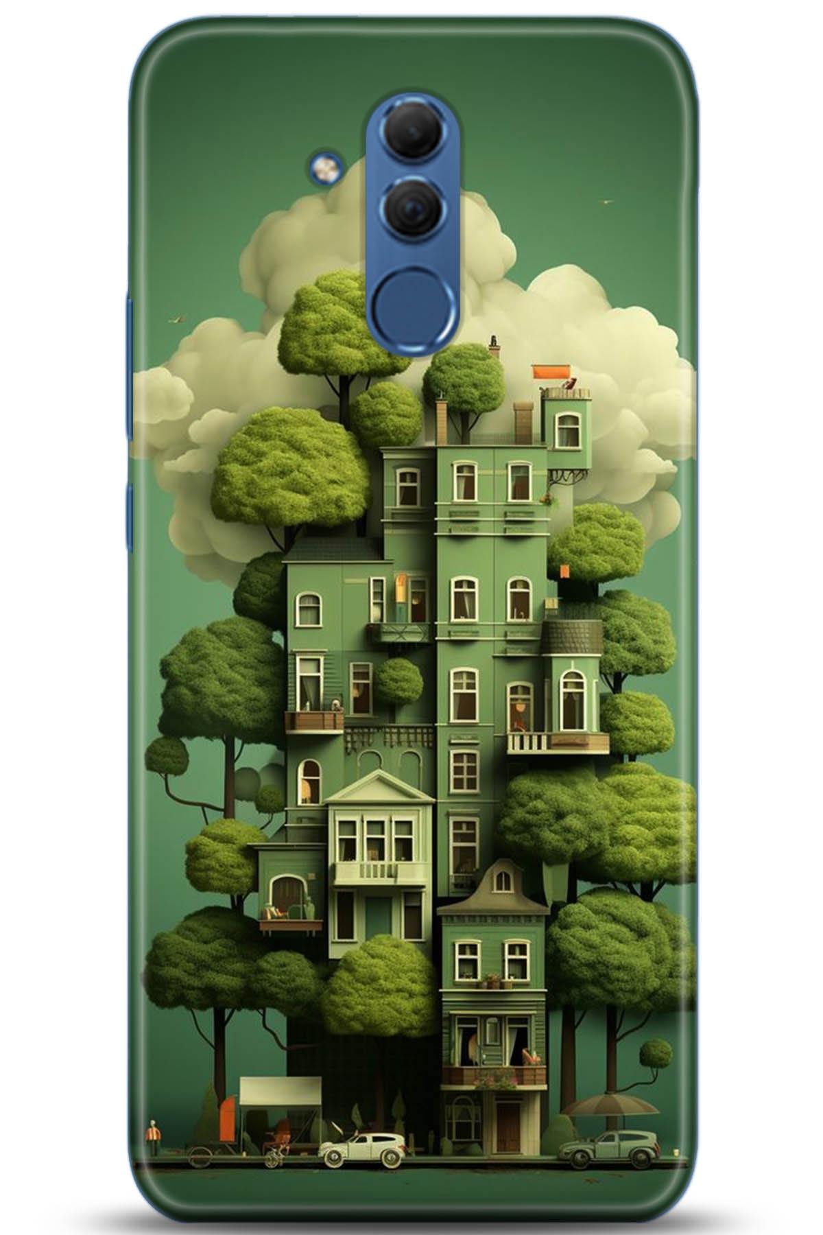 Huawei Mate 20 Lite Uyumlu Kılıf HD Baskılı Kılıf - Followed Institution 5273