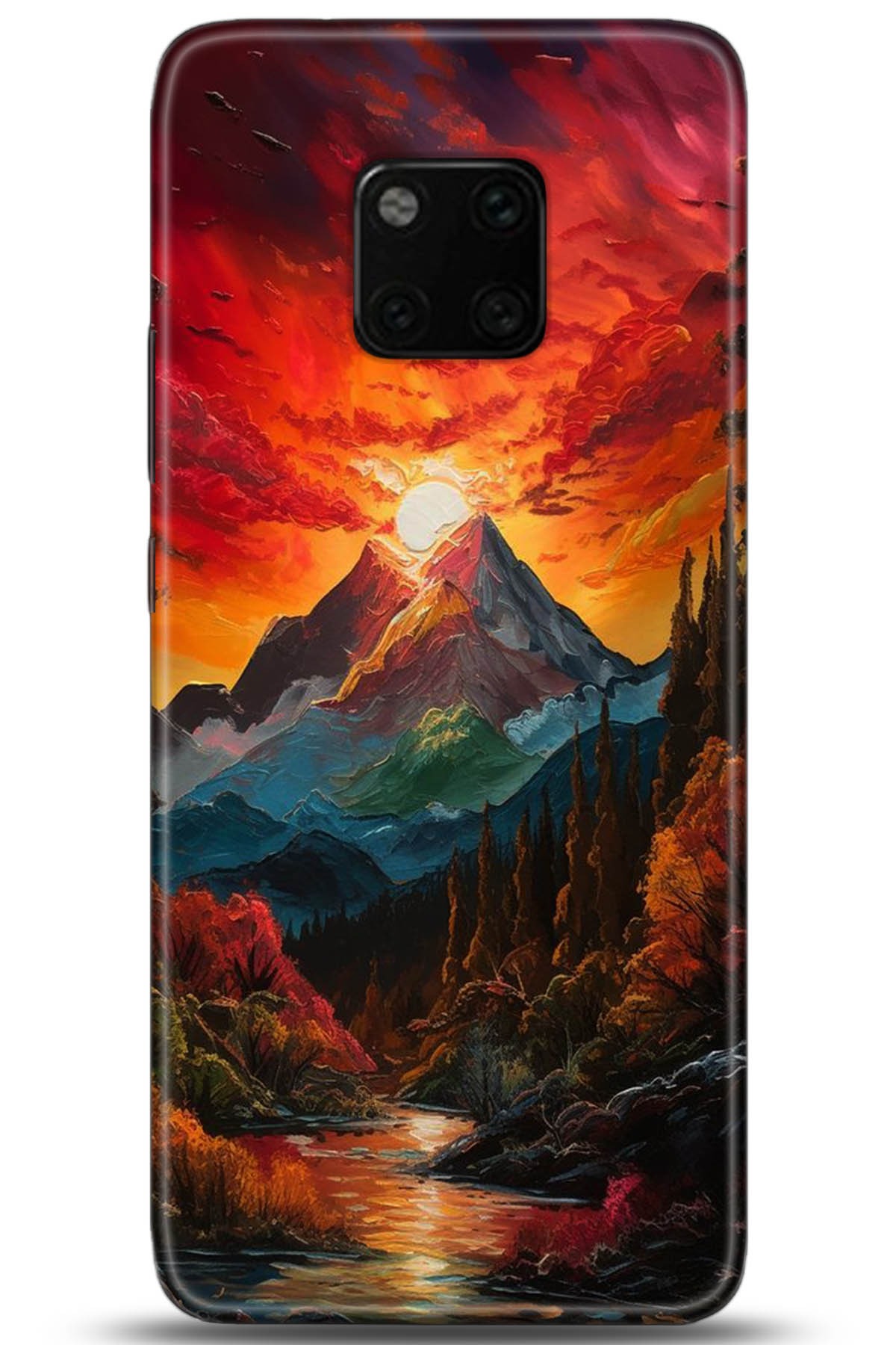 Huawei Mate 20 Pro Uyumlu Kılıf HD Baskılı Kılıf - Followed Institution 5224