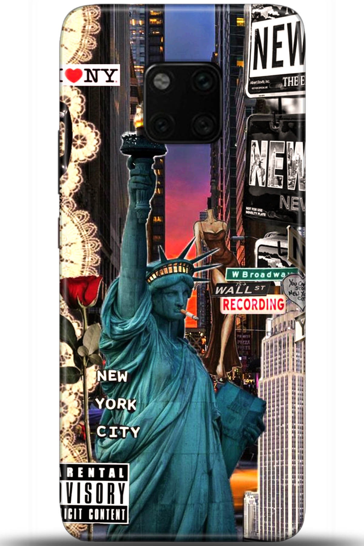 Huawei Mate 20 Pro Uyumlu Kılıf HD Baskılı Kılıf - Followed Institution 5618