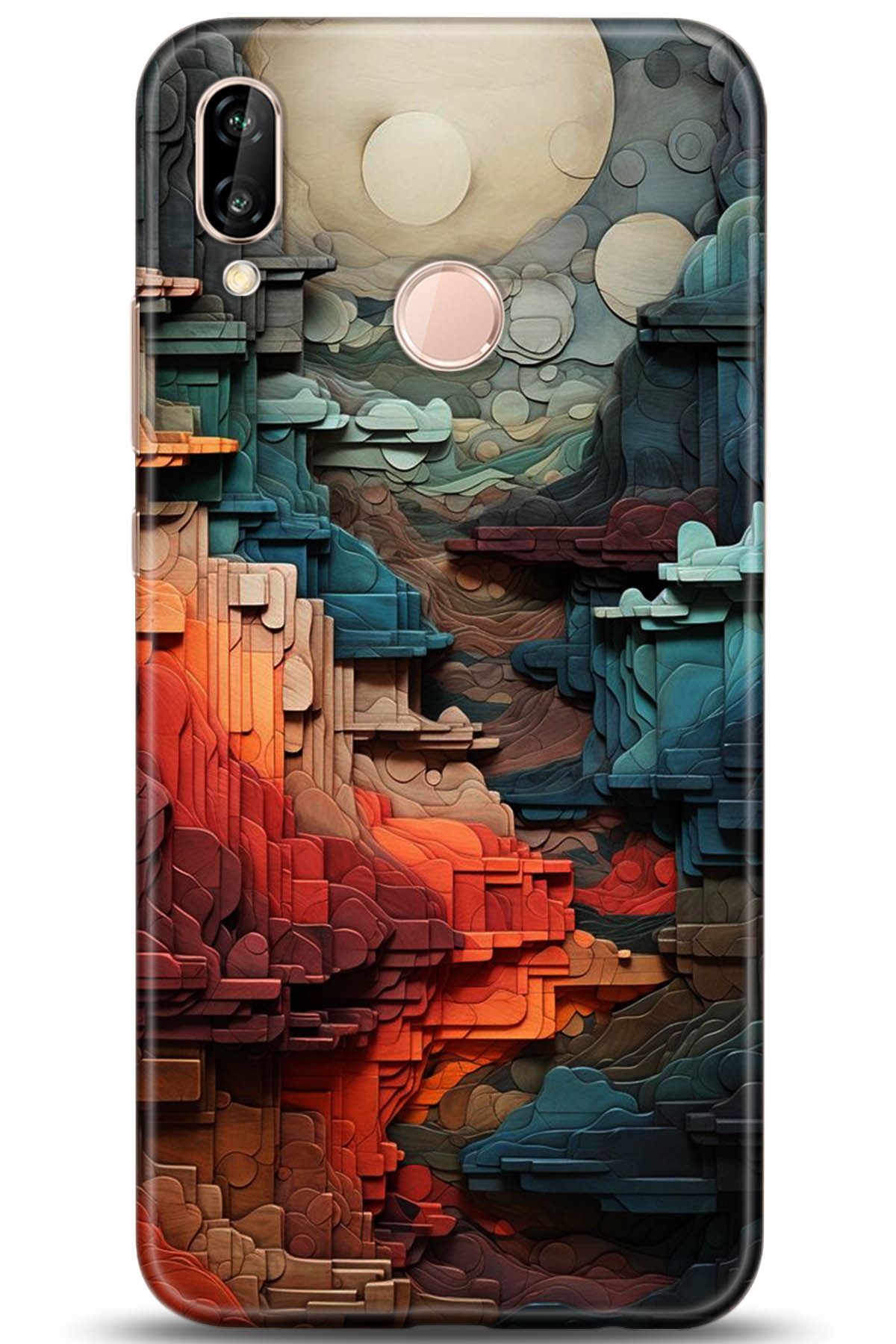 Huawei P20 Lite Uyumlu Kılıf HD Baskılı Kılıf - Followed Institution 5218