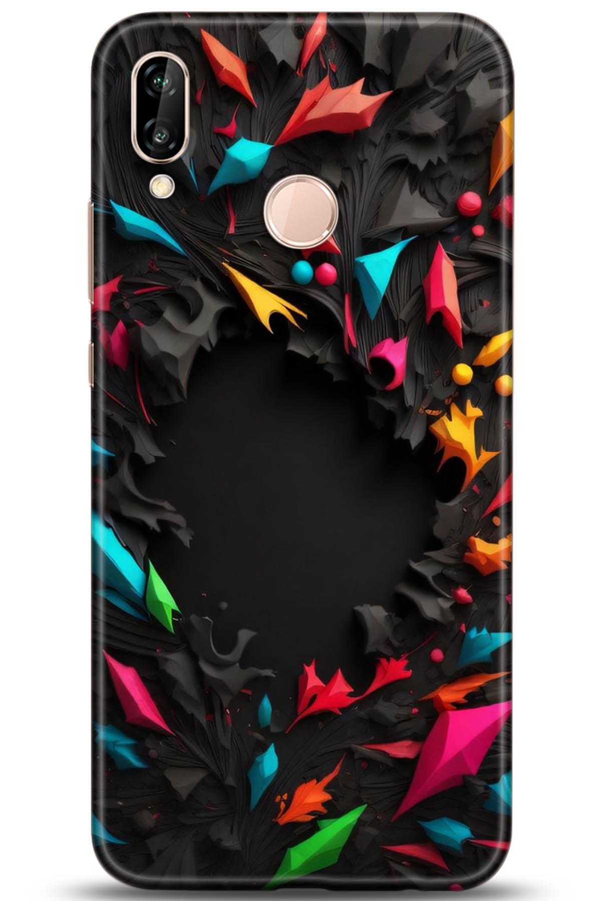 Huawei P20 Lite Uyumlu Kılıf HD Baskılı Kılıf - Followed Institution 5253