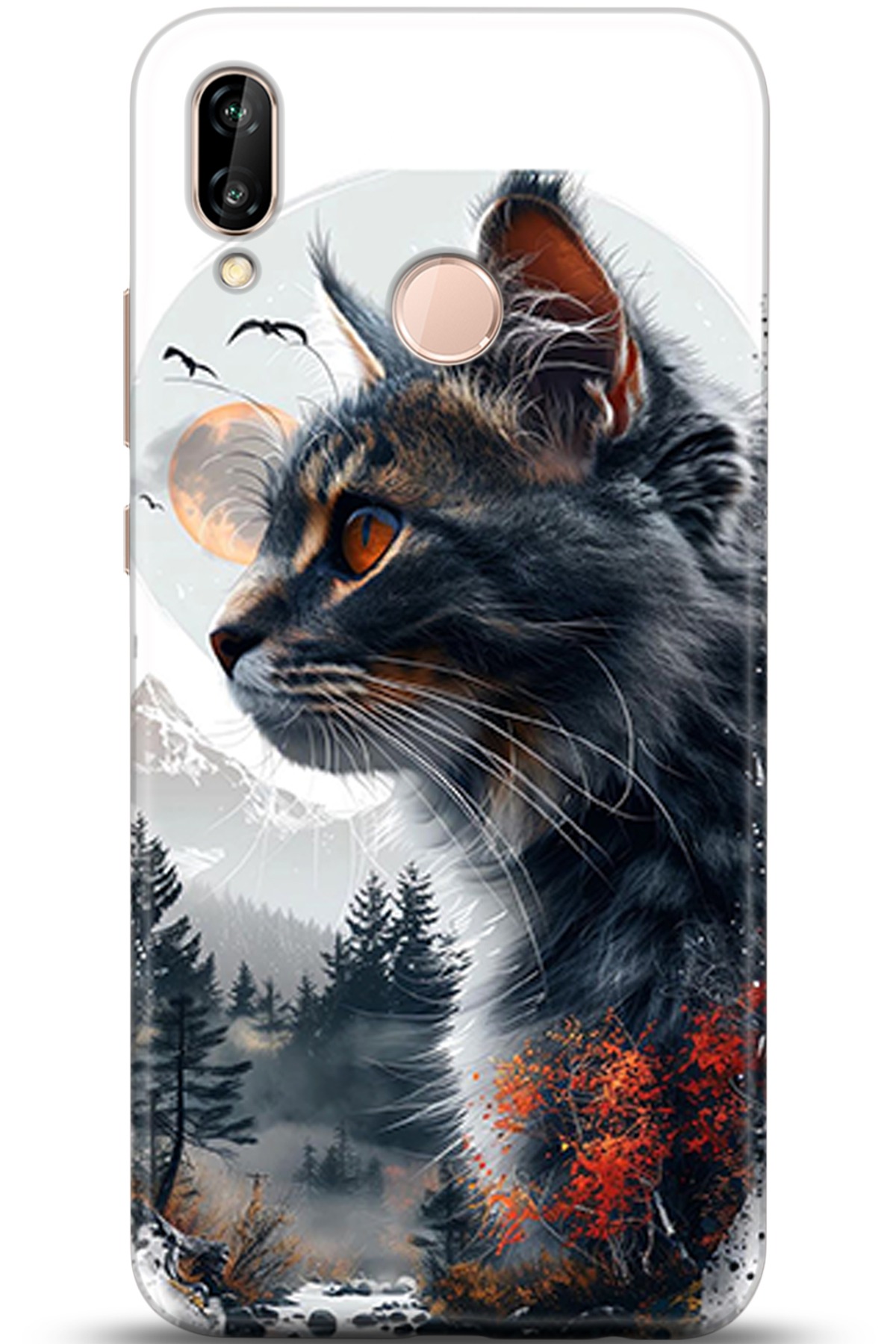 Huawei P20 Lite Uyumlu Kılıf HD Baskılı Kılıf - Followed Institution 5319