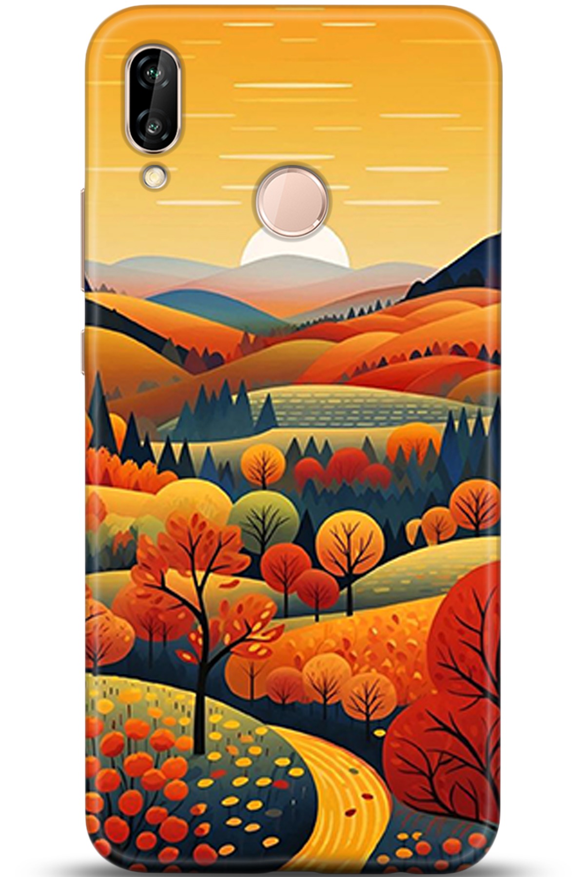 Huawei P20 Lite Uyumlu Kılıf HD Baskılı Kılıf - Followed Institution 5356