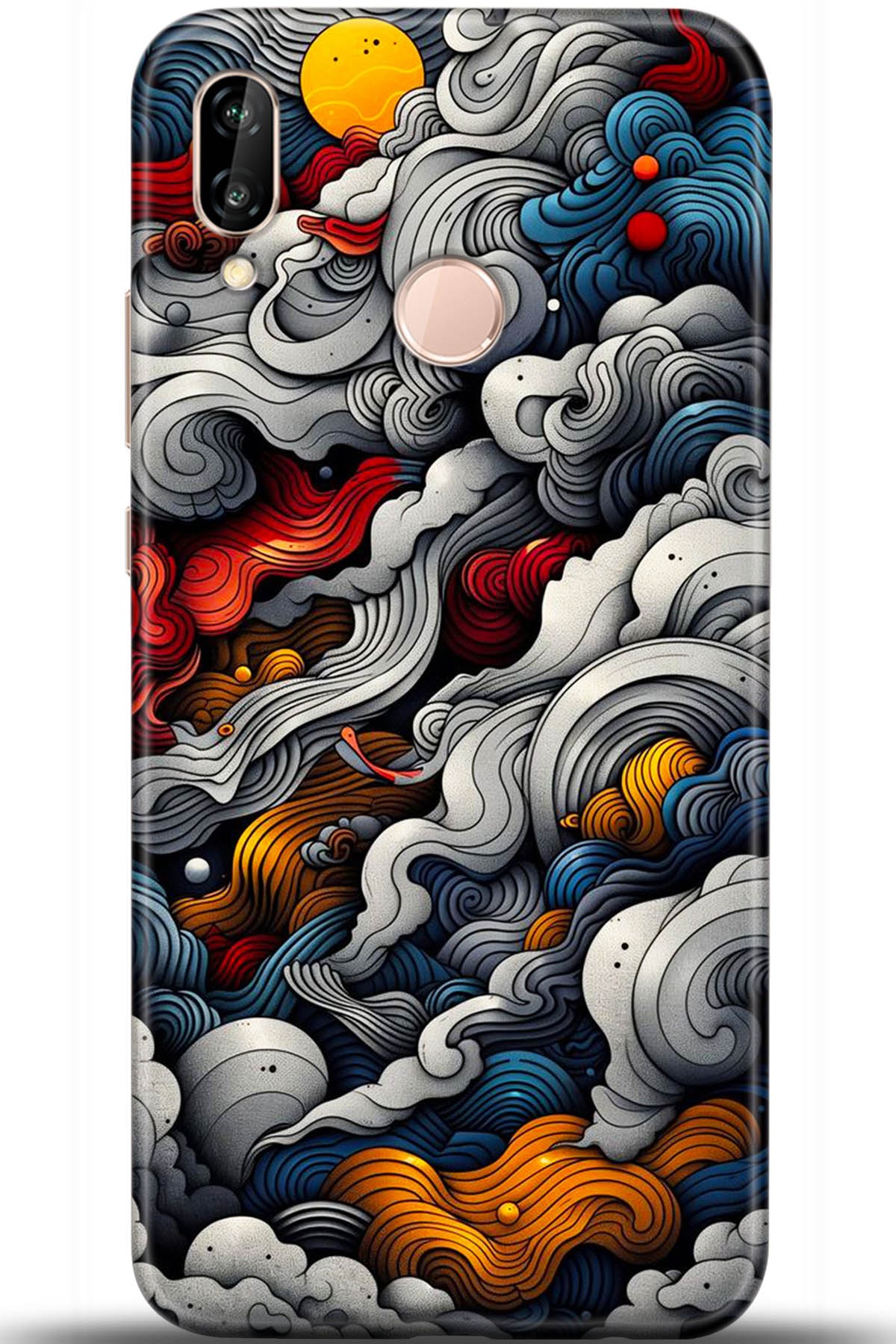 Huawei P20 Lite Uyumlu Kılıf HD Baskılı Kılıf - Followed Institution 5436