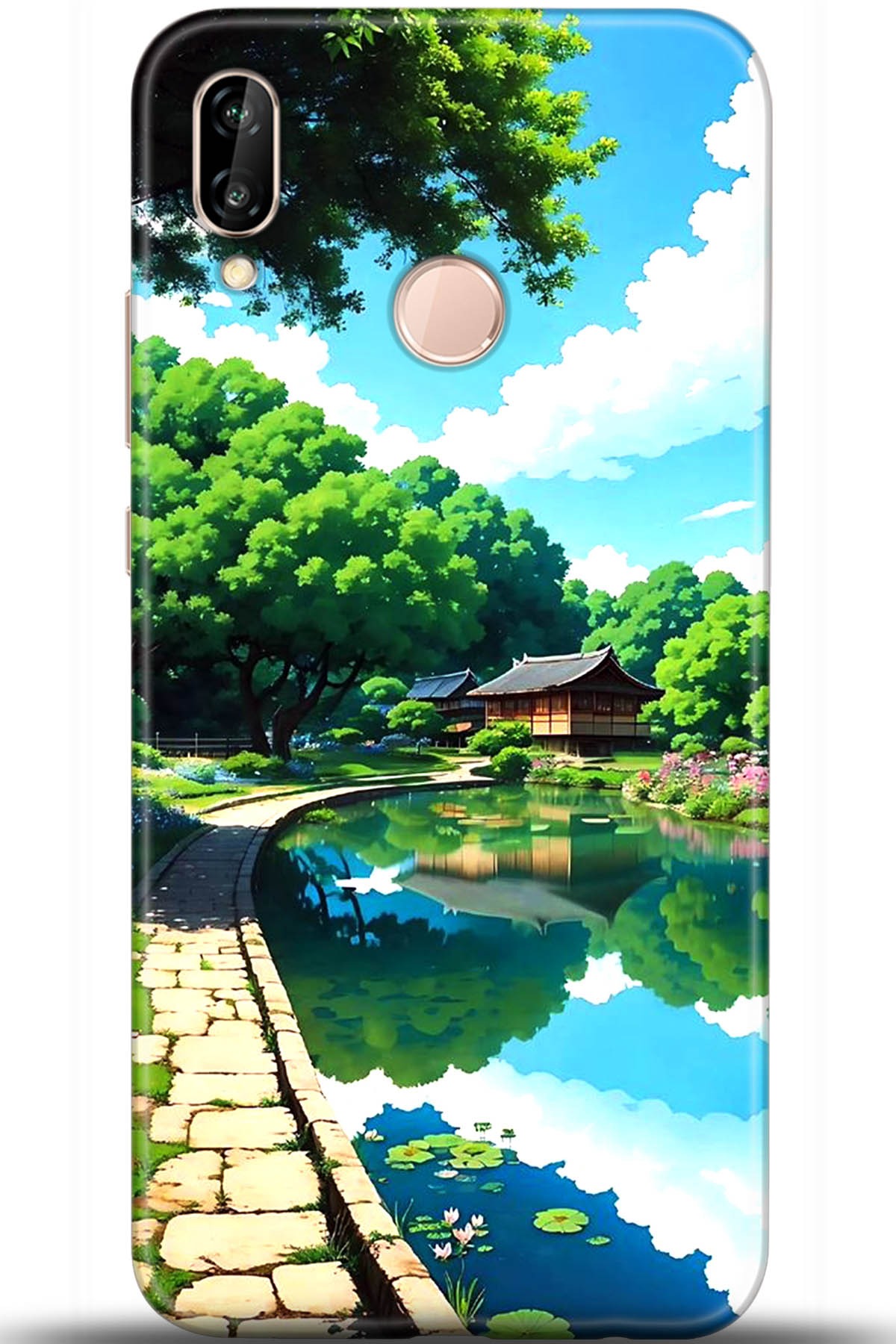Huawei P20 Lite Uyumlu Kılıf HD Baskılı Kılıf - Followed Institution 5463
