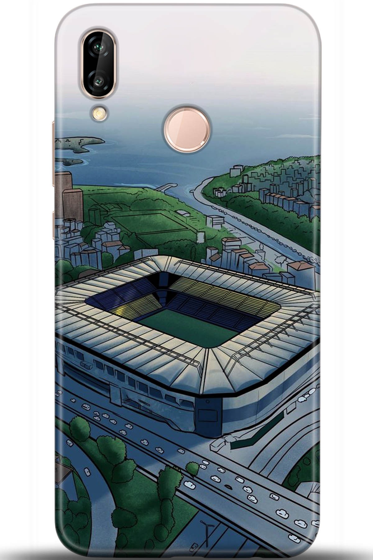 Huawei P20 Lite Uyumlu Kılıf HD Baskılı Kılıf - Followed Institution 5715