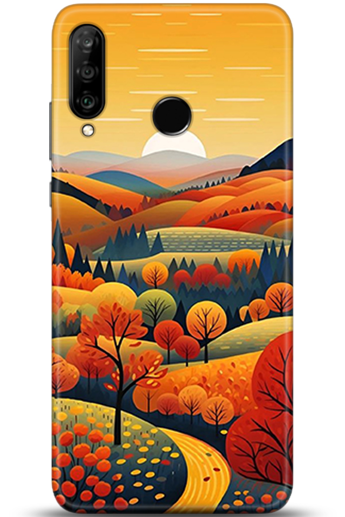 Huawei P30 Lite Uyumlu Kılıf HD Baskılı Kılıf - Followed Institution 5356