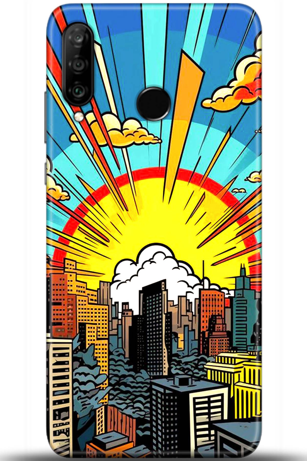 Huawei P30 Lite Uyumlu Kılıf HD Baskılı Kılıf - Followed Institution 5571