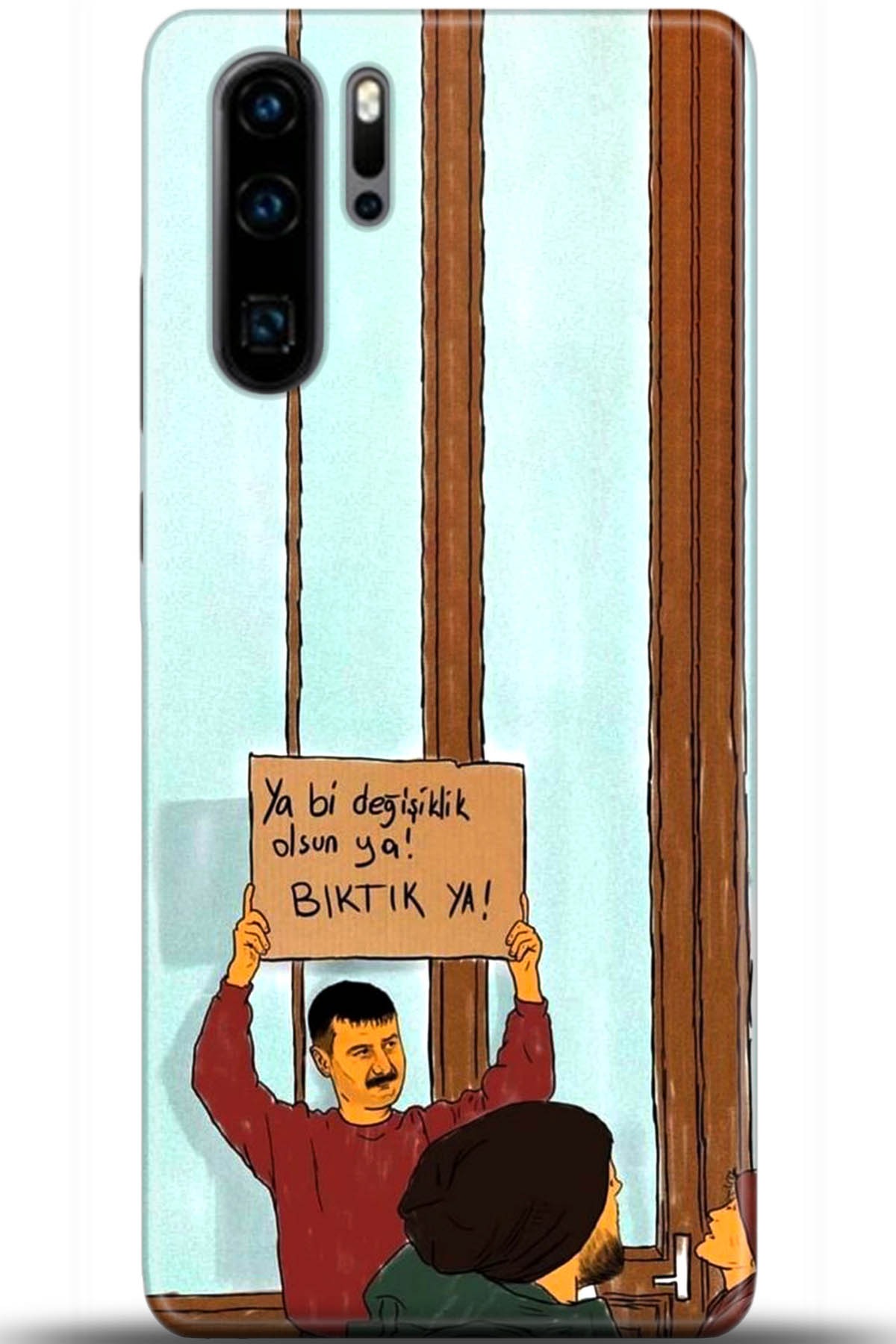 Huawei P30 Pro Uyumlu Kılıf HD Baskılı Kılıf - Followed Institution 5594