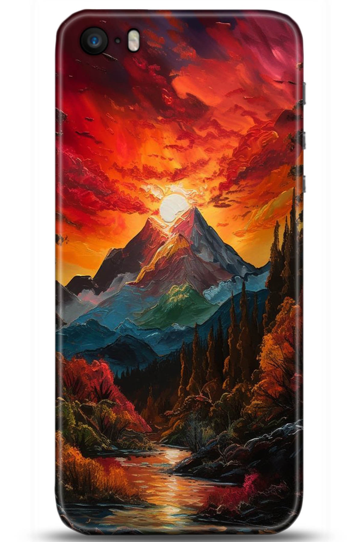 Apple iPhone 5S Uyumlu Kılıf HD Baskılı Kılıf - Followed Institution 5224