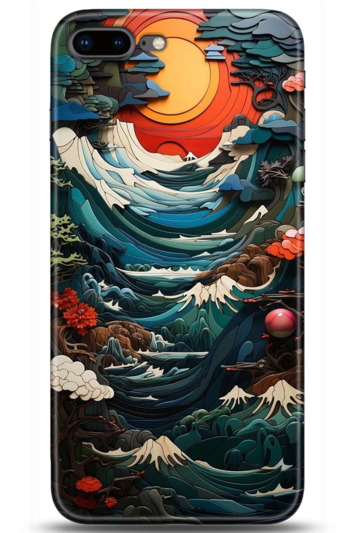 Apple iPhone 8 Plus Uyumlu Kılıf HD Baskılı Kılıf - Followed Institution 5009