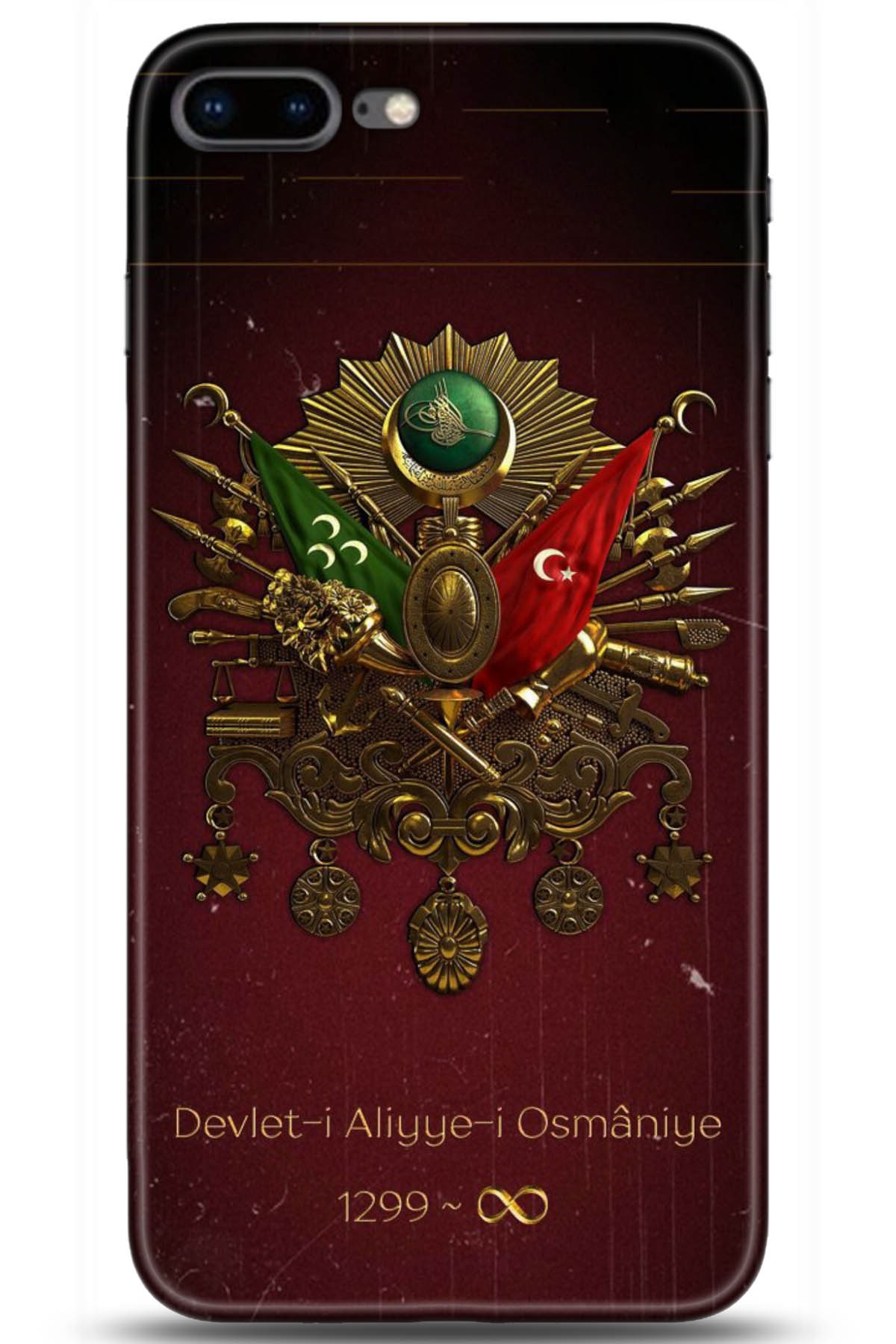 Apple iPhone 8 Plus Uyumlu Kılıf HD Baskılı Kılıf - Followed Institution 5073