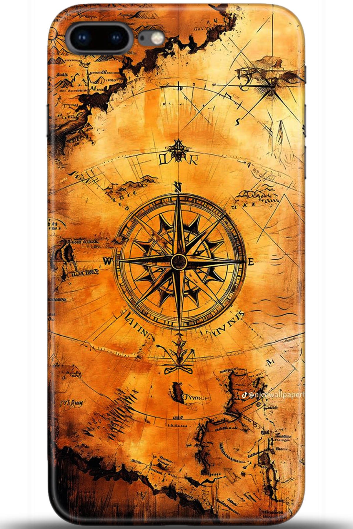 Apple iPhone 8 Plus Uyumlu Kılıf HD Baskılı Kılıf - Followed Institution 5383