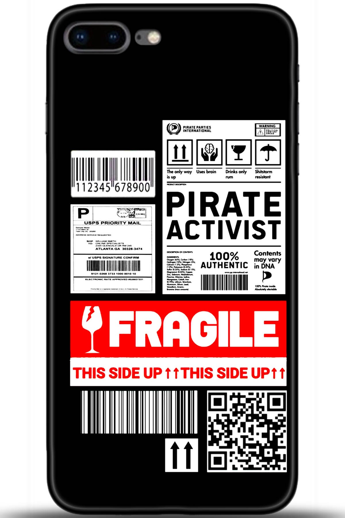 Apple iPhone 8 Plus Uyumlu Kılıf HD Baskılı Kılıf - Followed Institution 5447