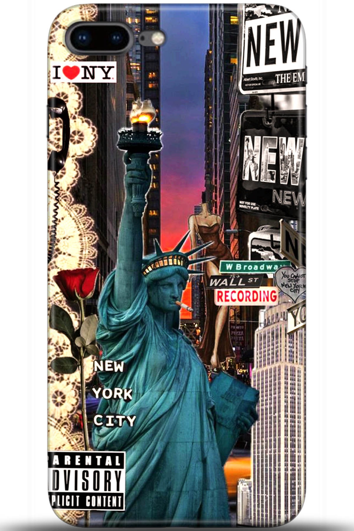 Apple iPhone 8 Plus Uyumlu Kılıf HD Baskılı Kılıf - Followed Institution 5618