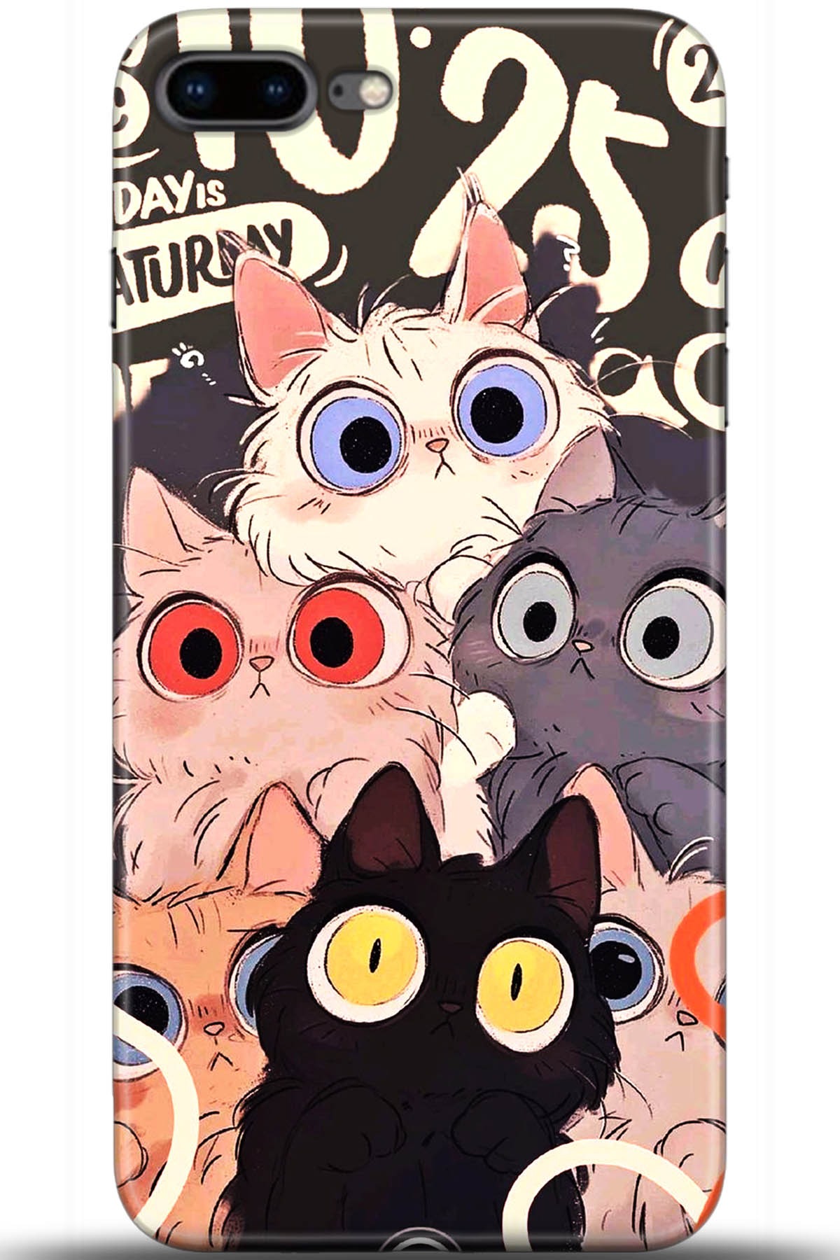 Apple iPhone 8 Plus Uyumlu Kılıf HD Baskılı Kılıf - Followed Institution 5641