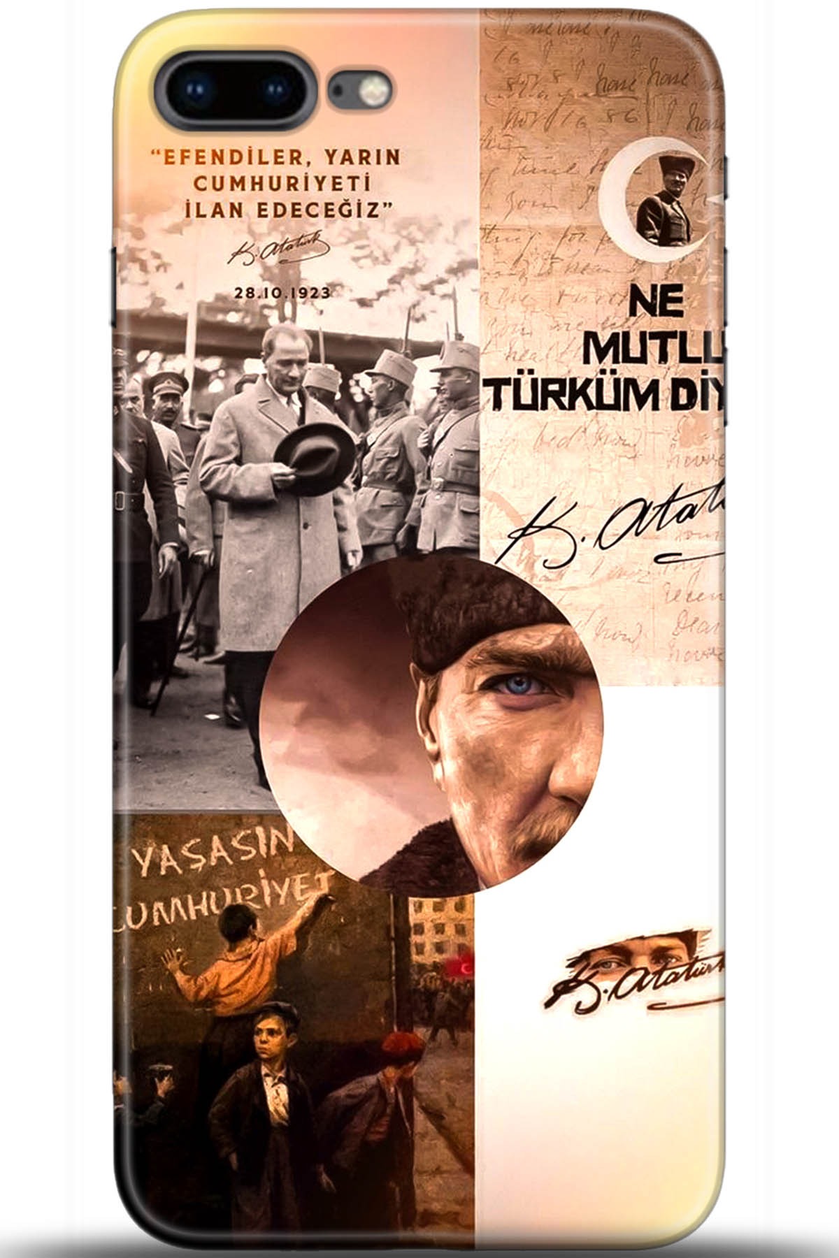 Apple iPhone 8 Plus Uyumlu Kılıf HD Baskılı Kılıf - Followed Institution 5675