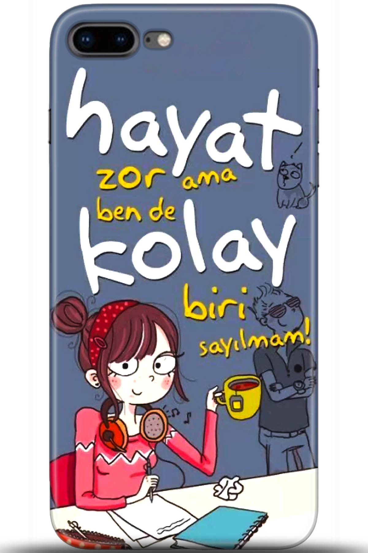 Apple iPhone 8 Plus Uyumlu Kılıf HD Baskılı Kılıf - Followed Institution 5686