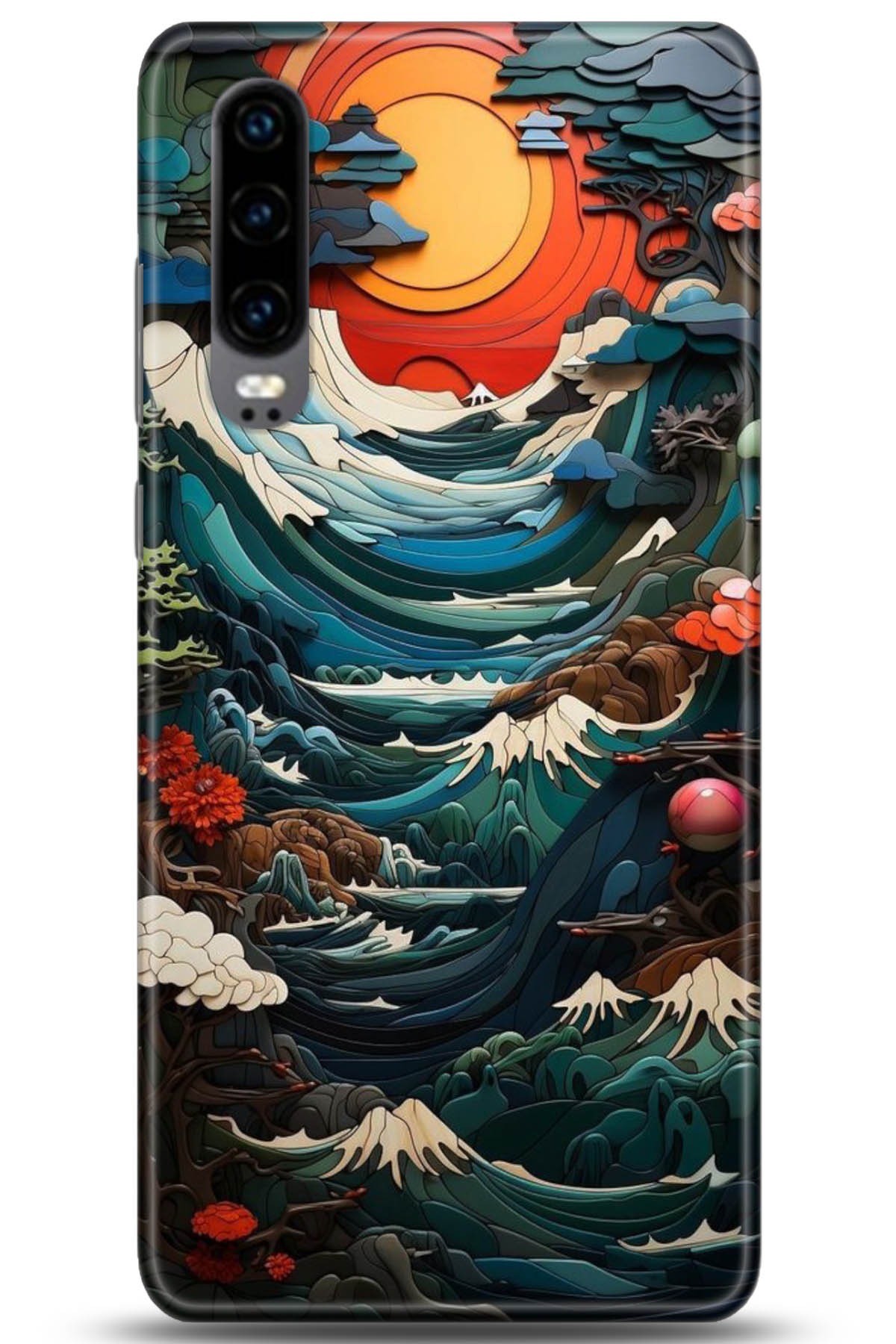 Huawei P30 Uyumlu Kılıf HD Baskılı Kılıf - Followed Institution 5009