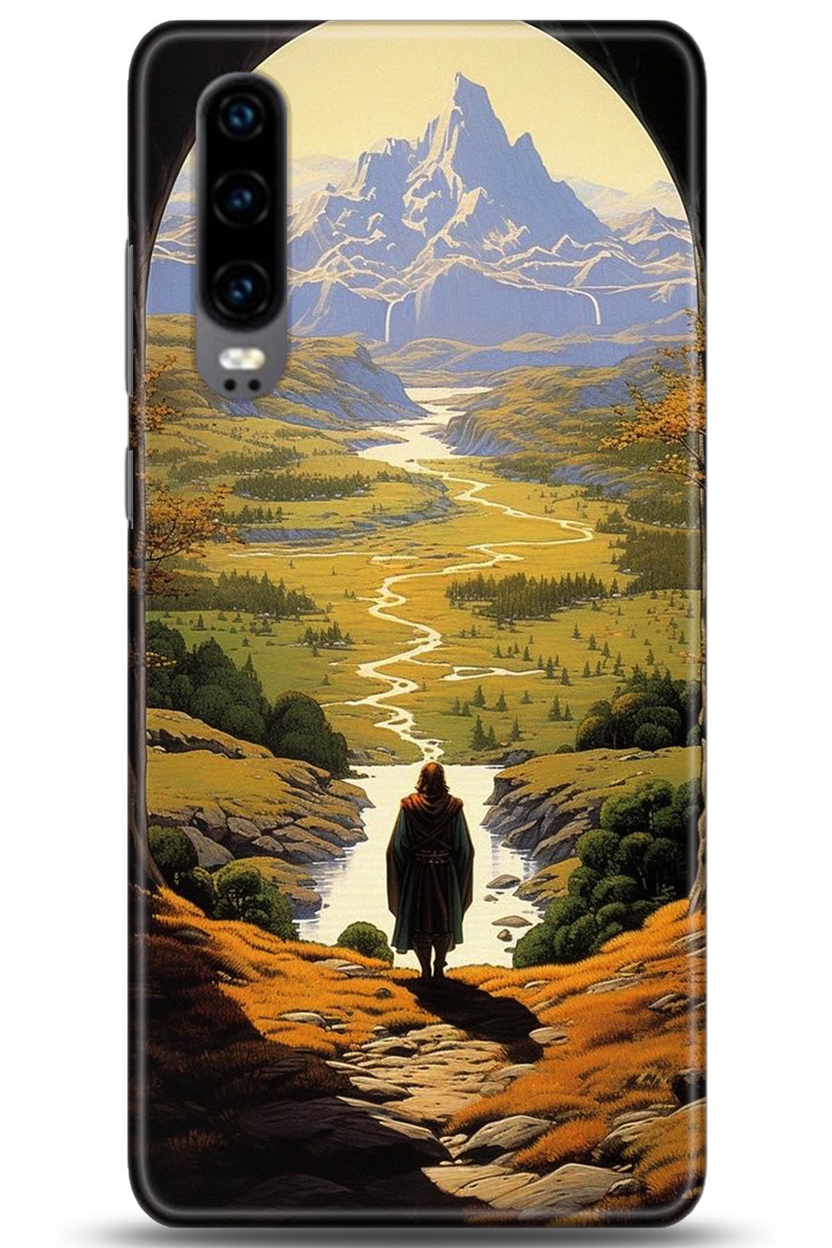 Huawei P30 Uyumlu Kılıf HD Baskılı Kılıf - Followed Institution 5263