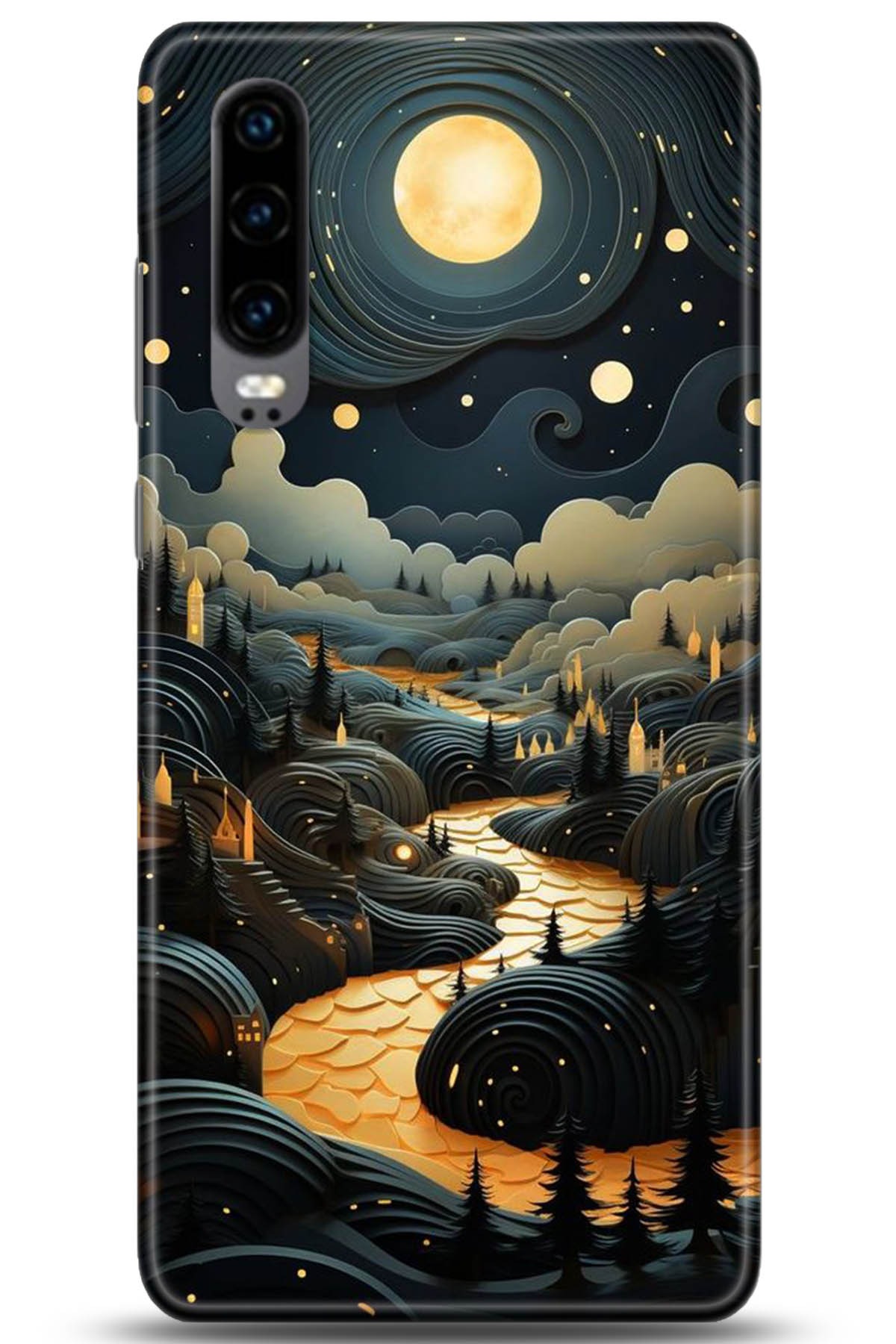 Huawei P30 Uyumlu Kılıf HD Baskılı Kılıf - Followed Institution 5268