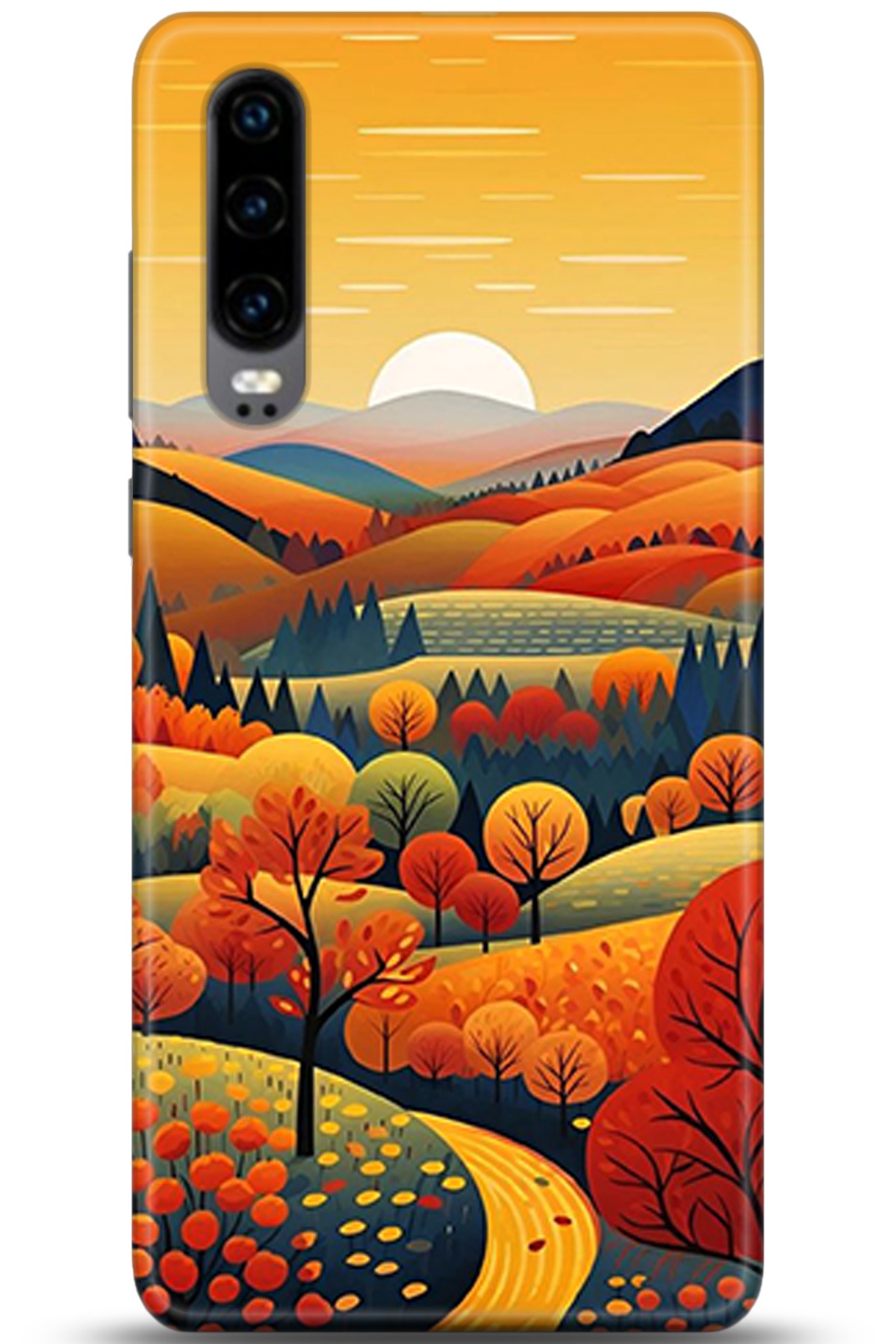 Huawei P30 Uyumlu Kılıf HD Baskılı Kılıf - Followed Institution 5356