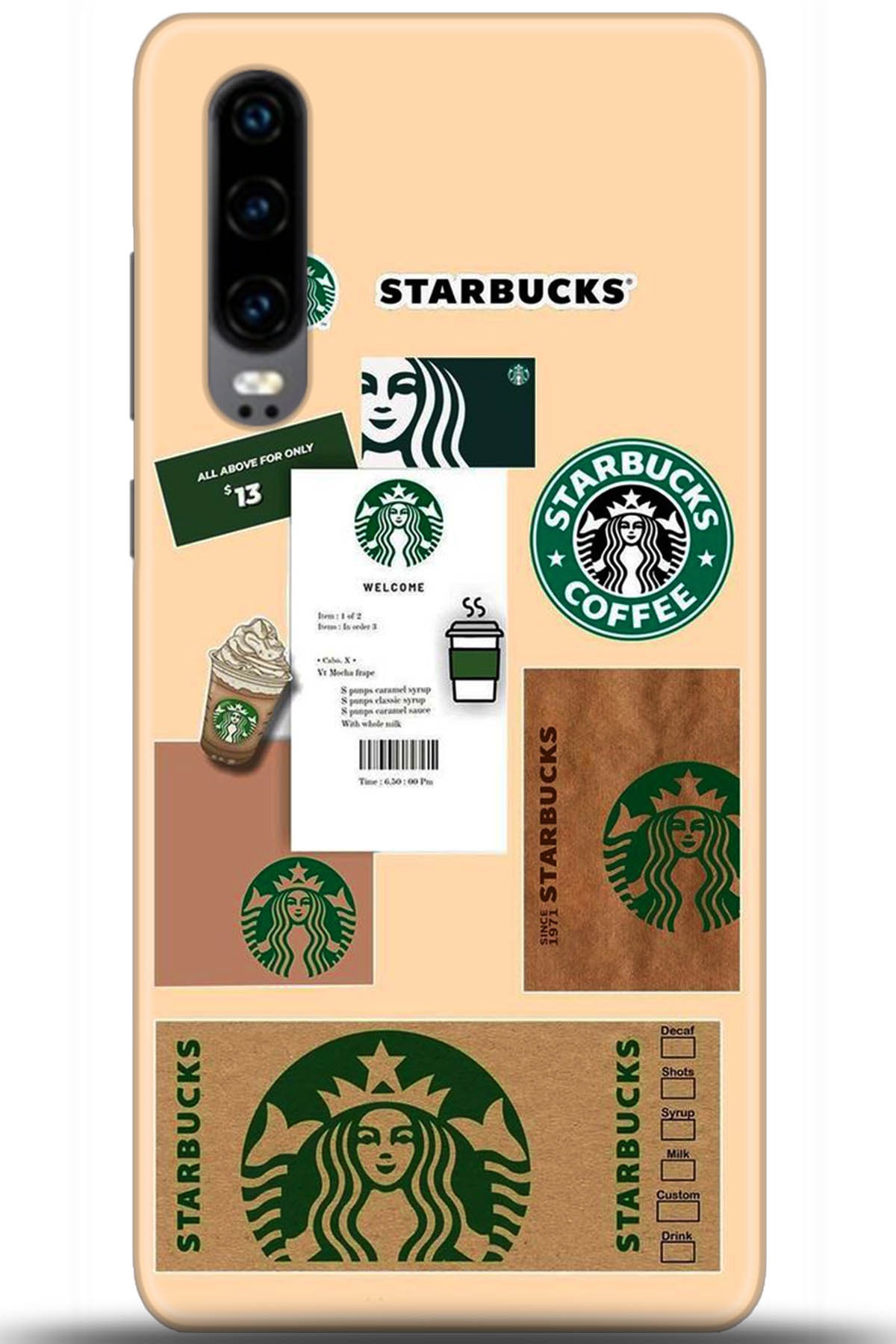 Huawei P30 Uyumlu Kılıf HD Baskılı Kılıf - Followed Institution 5470