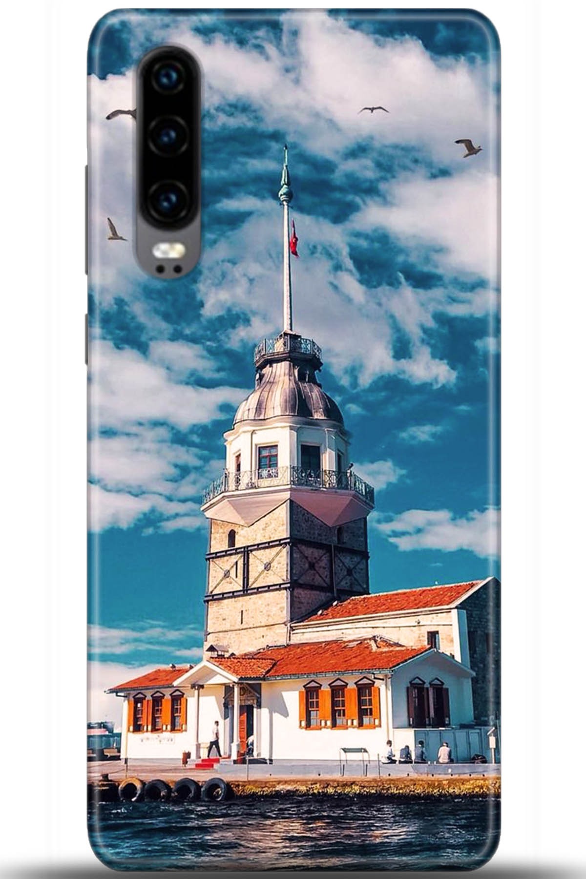 Huawei P30 Uyumlu Kılıf HD Baskılı Kılıf - Followed Institution 5547