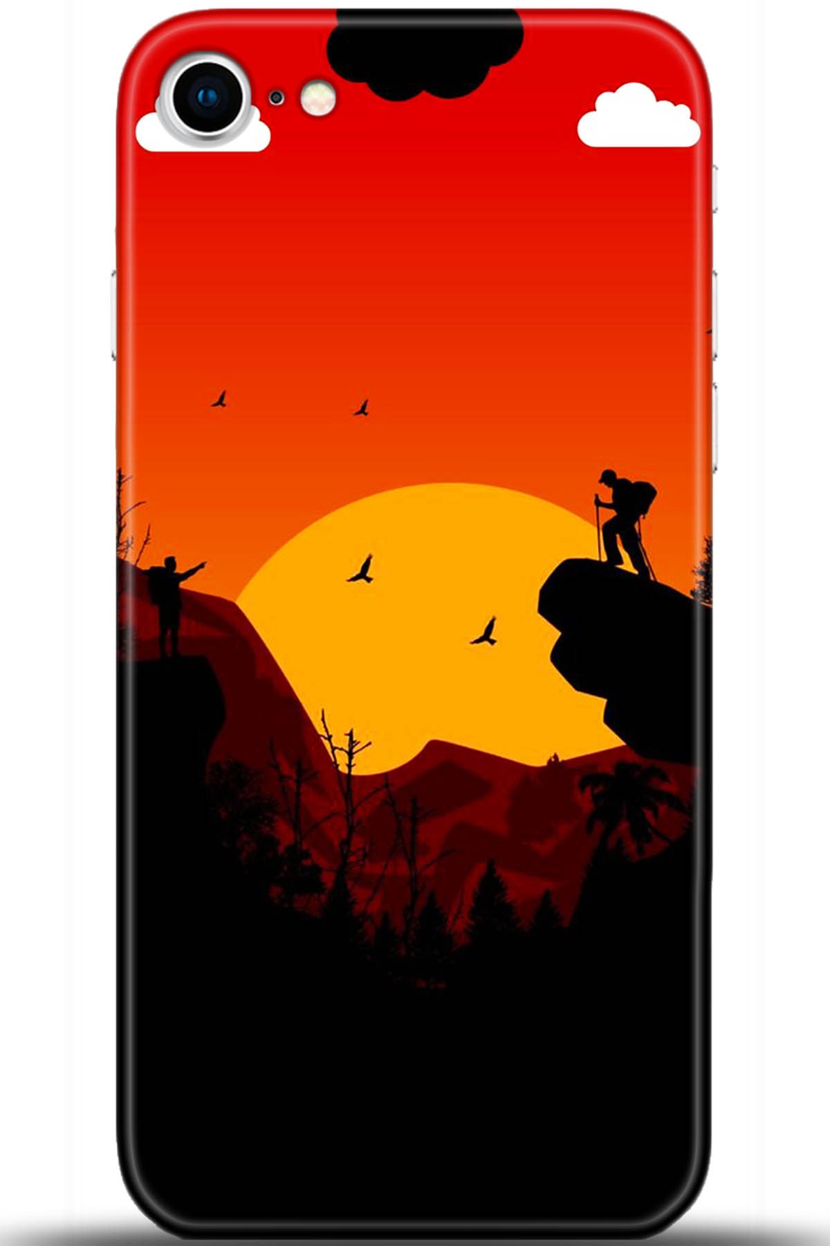 Apple iPhone 8 Uyumlu Kılıf HD Baskılı Kılıf - Followed Institution 5407