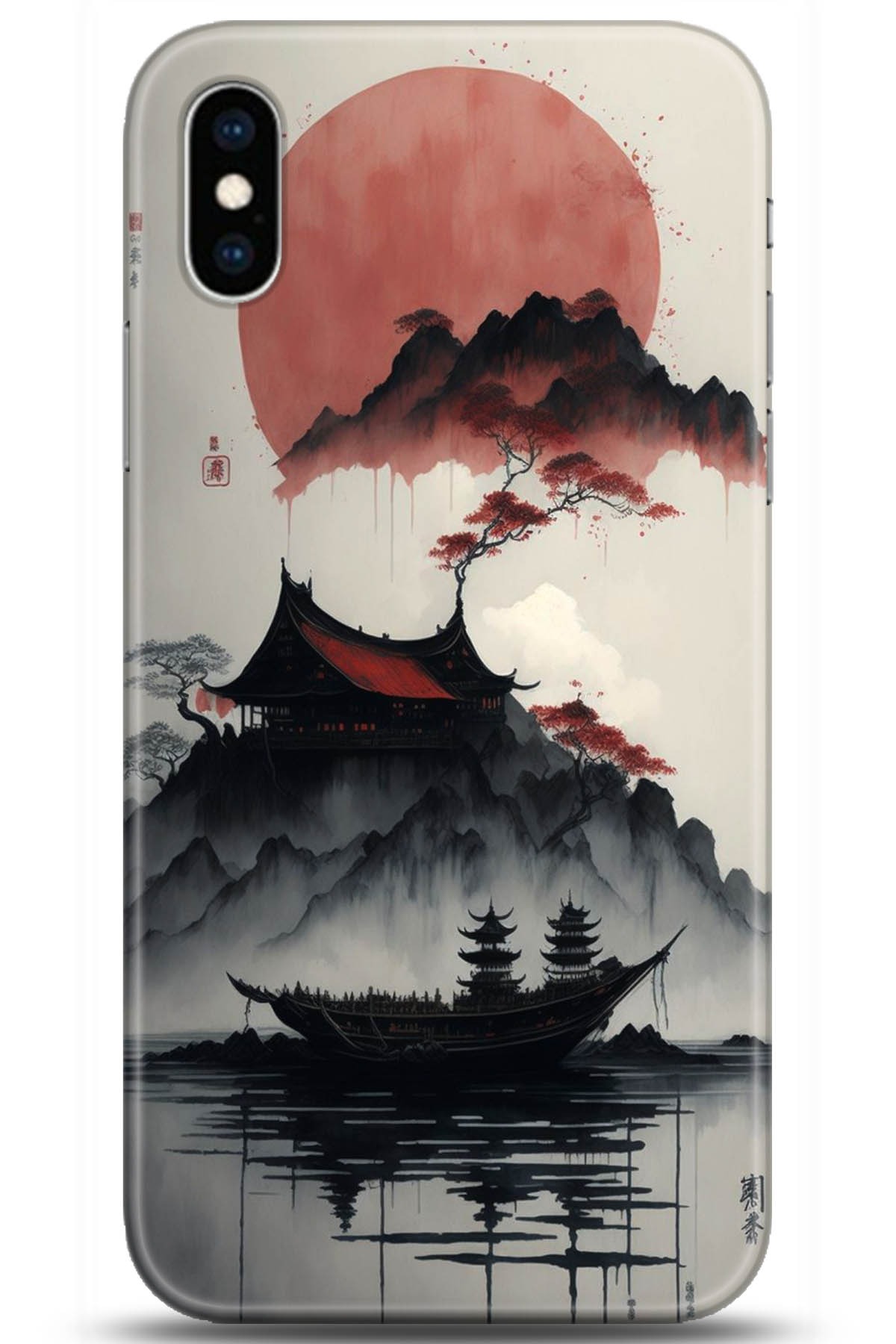 Apple iPhone X Uyumlu Kılıf HD Baskılı Kılıf - Followed Institution 5174