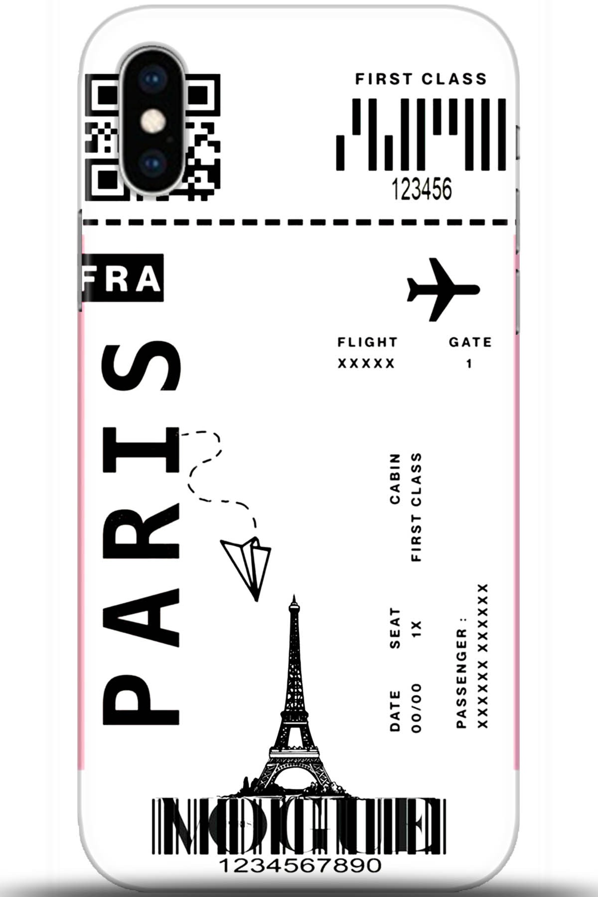 Apple iPhone X Uyumlu Kılıf HD Baskılı Kılıf - Followed Institution 5414