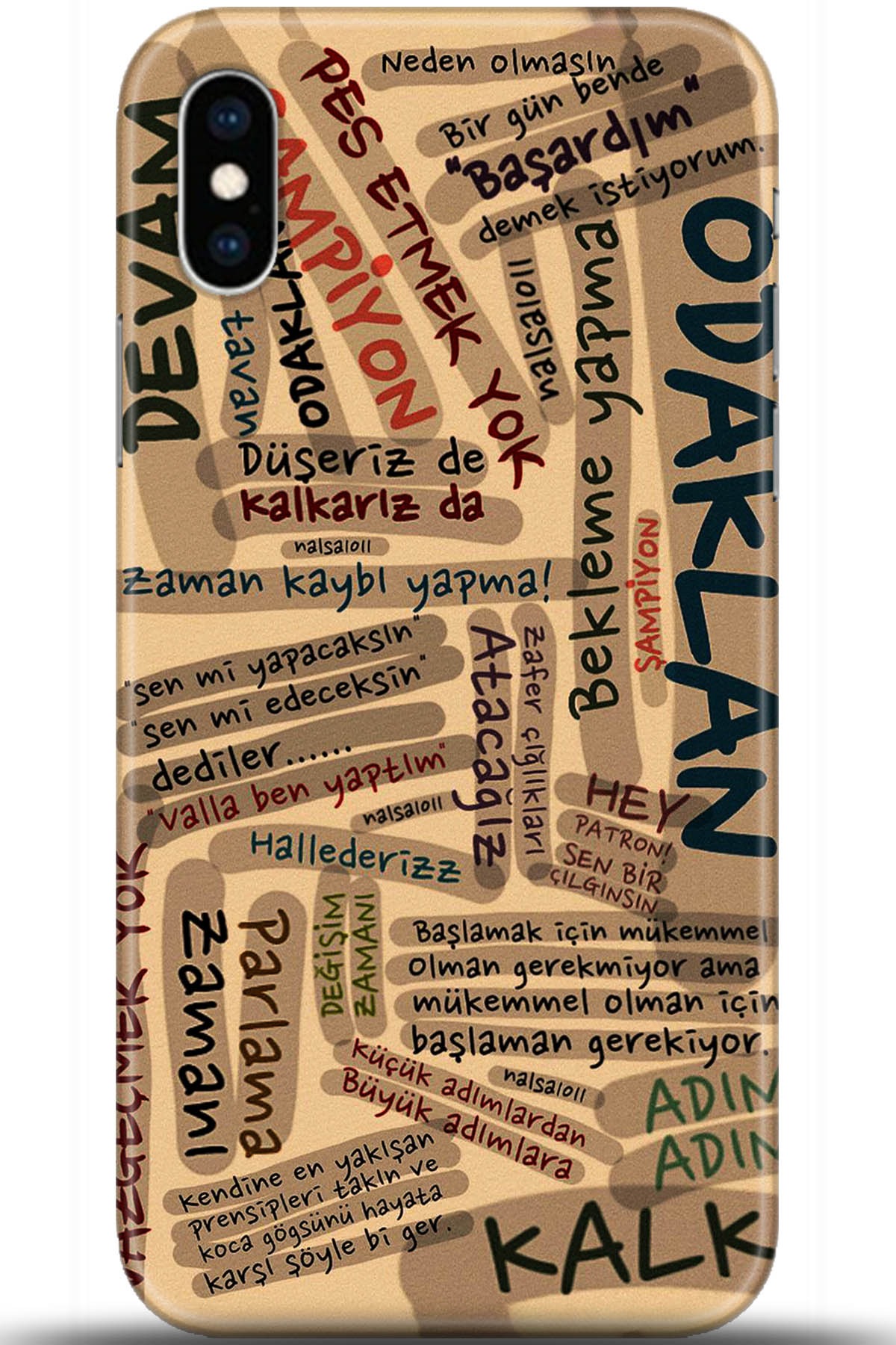 Apple iPhone X Uyumlu Kılıf HD Baskılı Kılıf - Followed Institution 5586