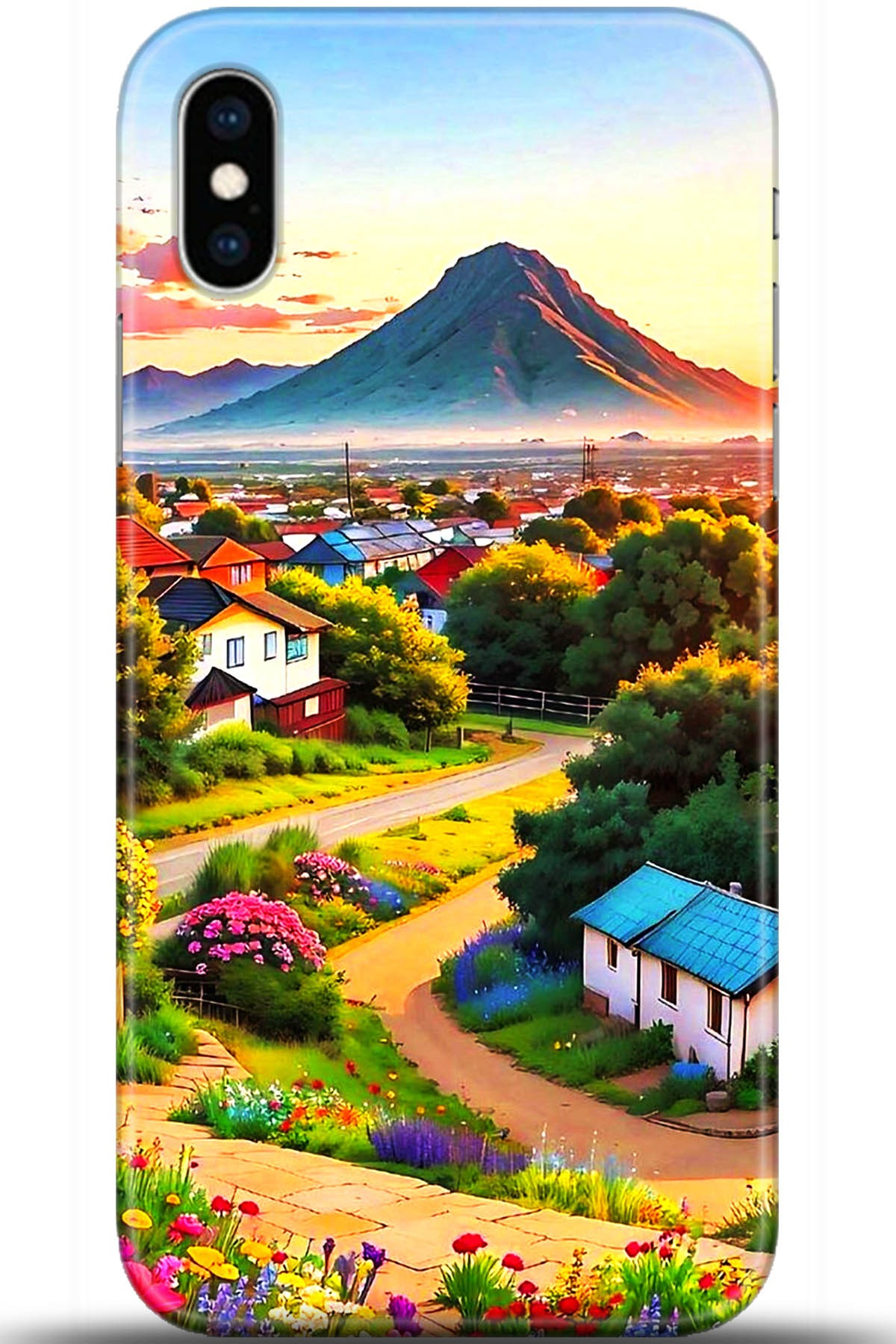 Apple iPhone X Uyumlu Kılıf HD Baskılı Kılıf - Followed Institution 5605