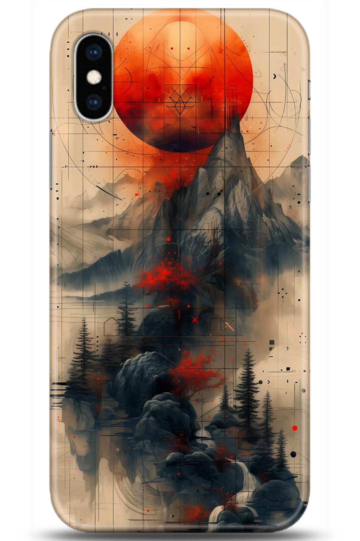 Apple iPhone XS Uyumlu Kılıf HD Baskılı Kılıf - Followed Institution 5244