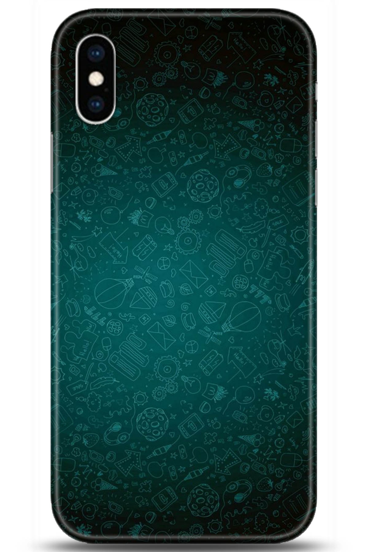 Apple iPhone XS Uyumlu Kılıf HD Baskılı Kılıf - Followed Institution 5255