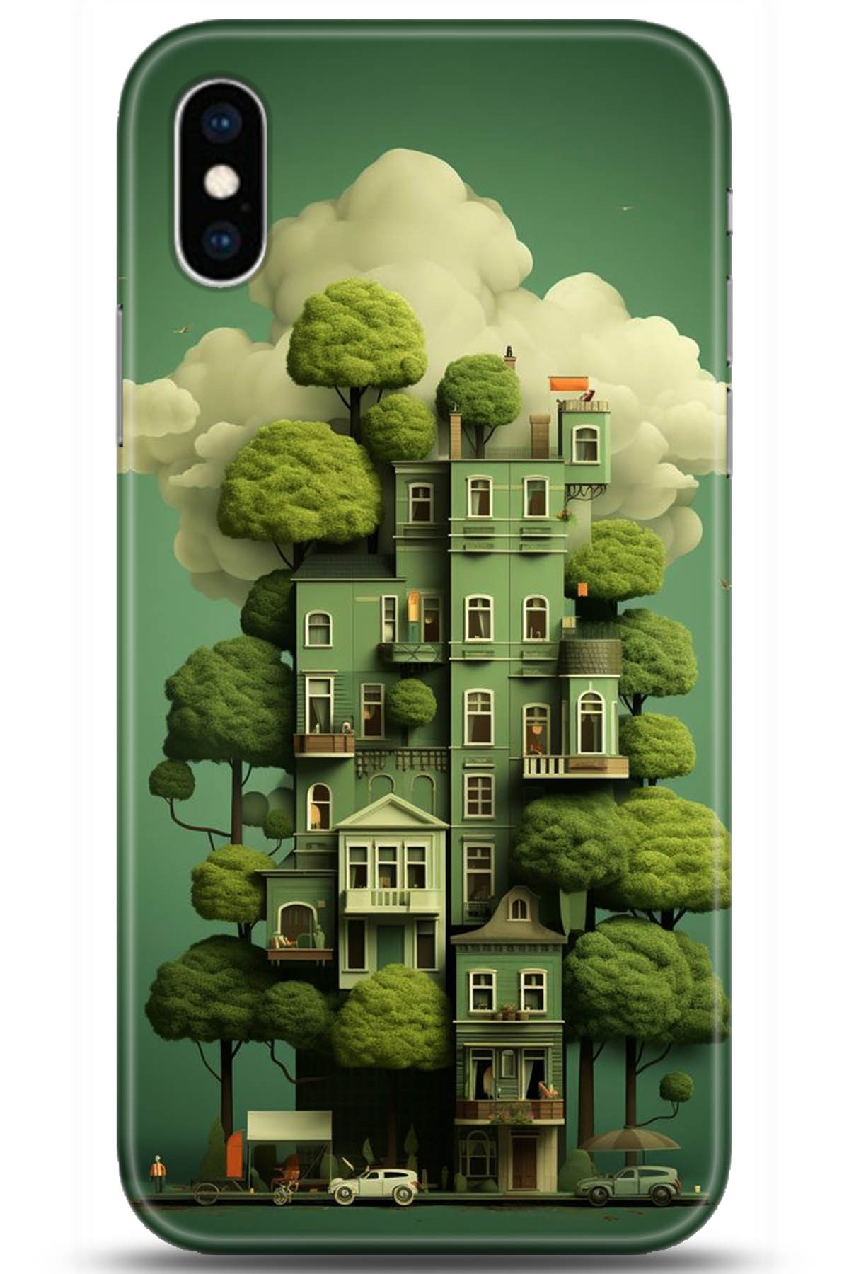 Apple iPhone XS Uyumlu Kılıf HD Baskılı Kılıf - Followed Institution 5273