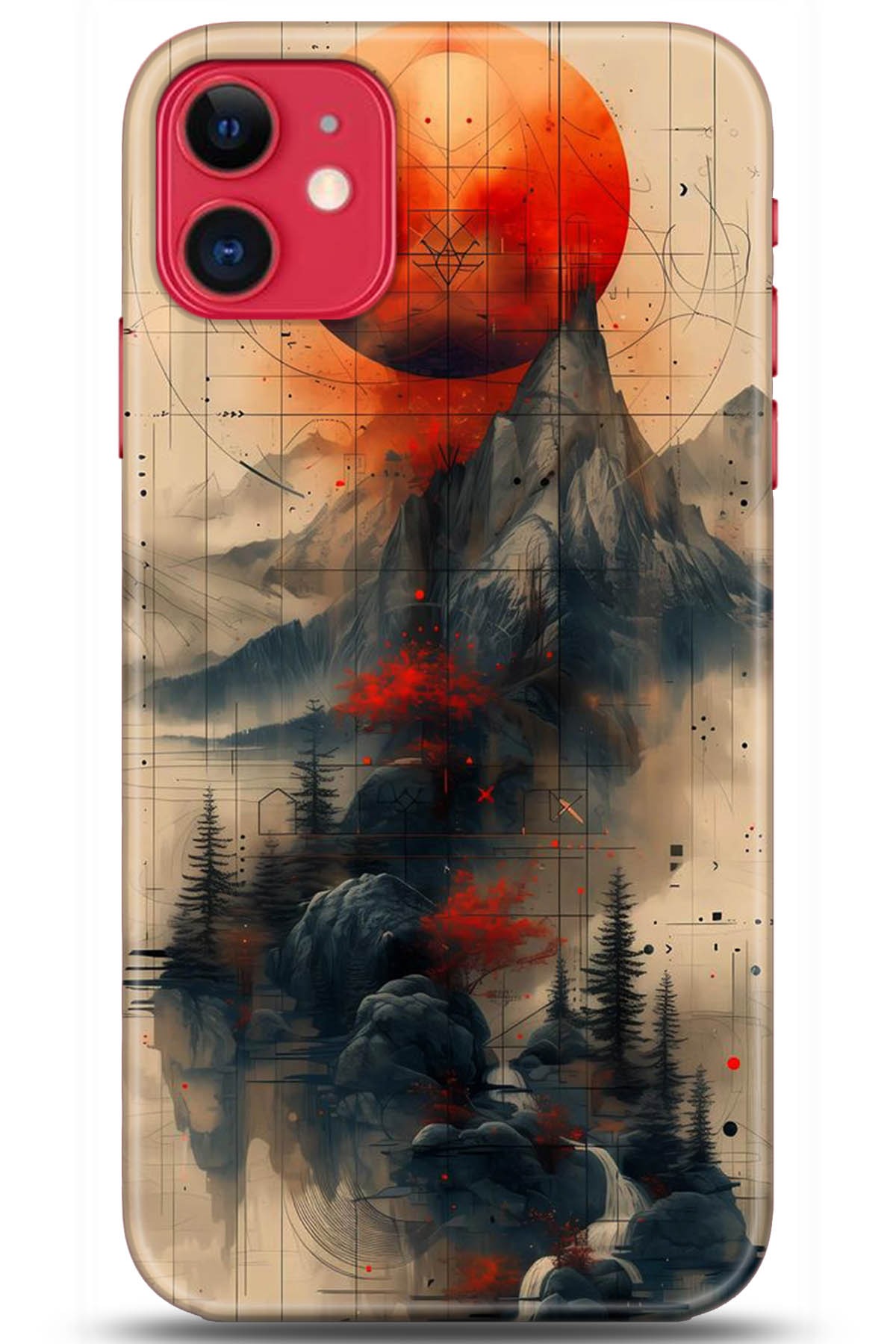 Apple iPhone 11 Uyumlu Kılıf HD Baskılı Kılıf - Followed Institution 5244