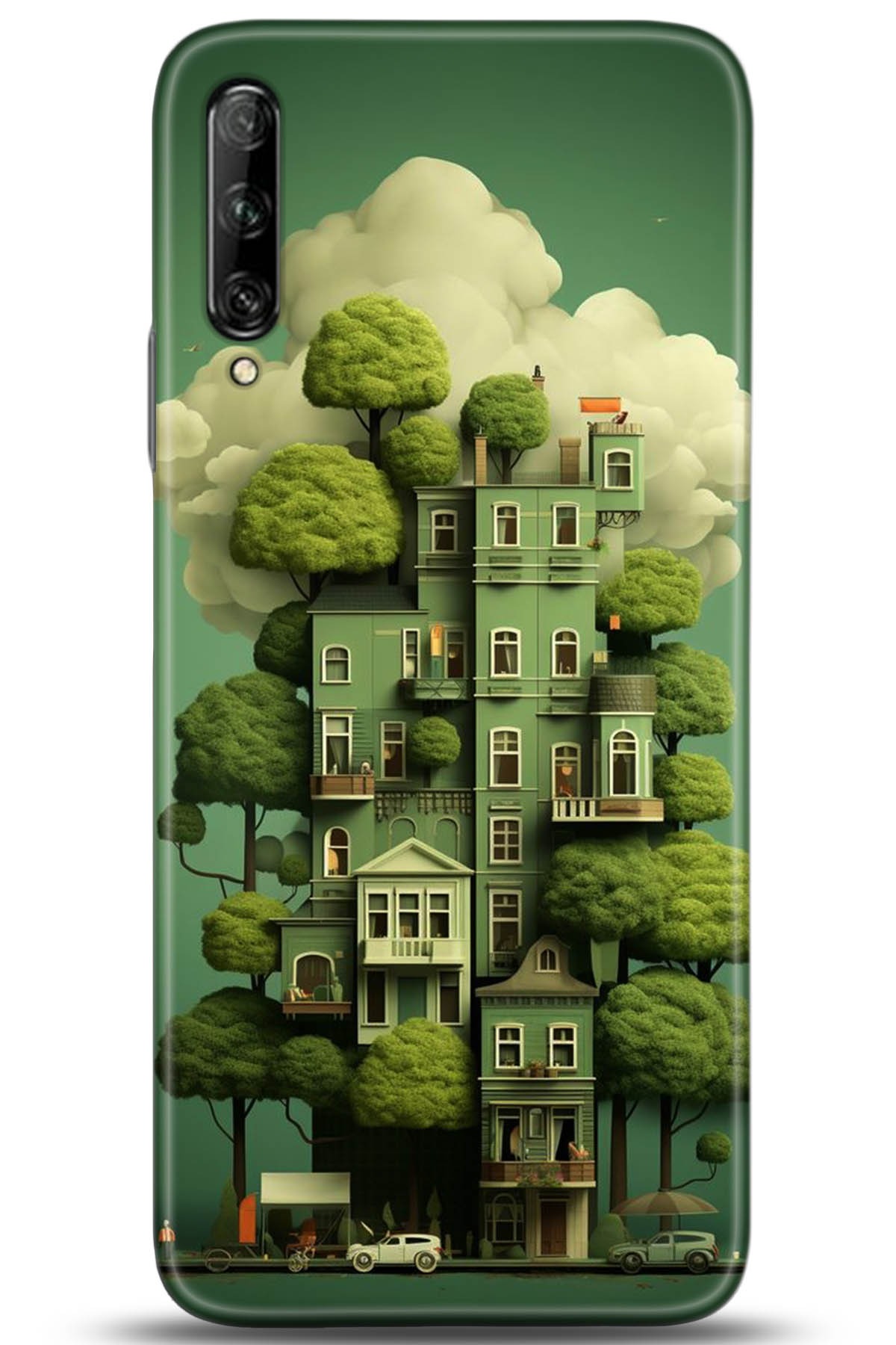 Huawei P Smart Pro 2019 Uyumlu Kılıf HD Baskılı Kılıf - Followed Institution 5273