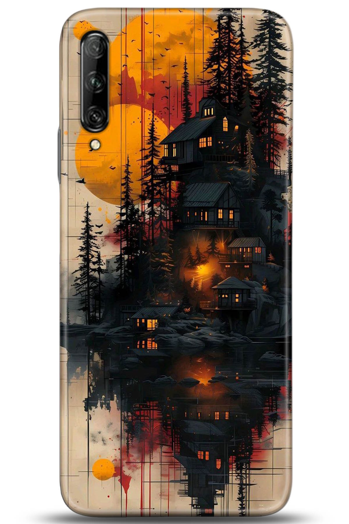 Huawei P Smart Pro 2019 Uyumlu Kılıf HD Baskılı Kılıf - Followed Institution 5292