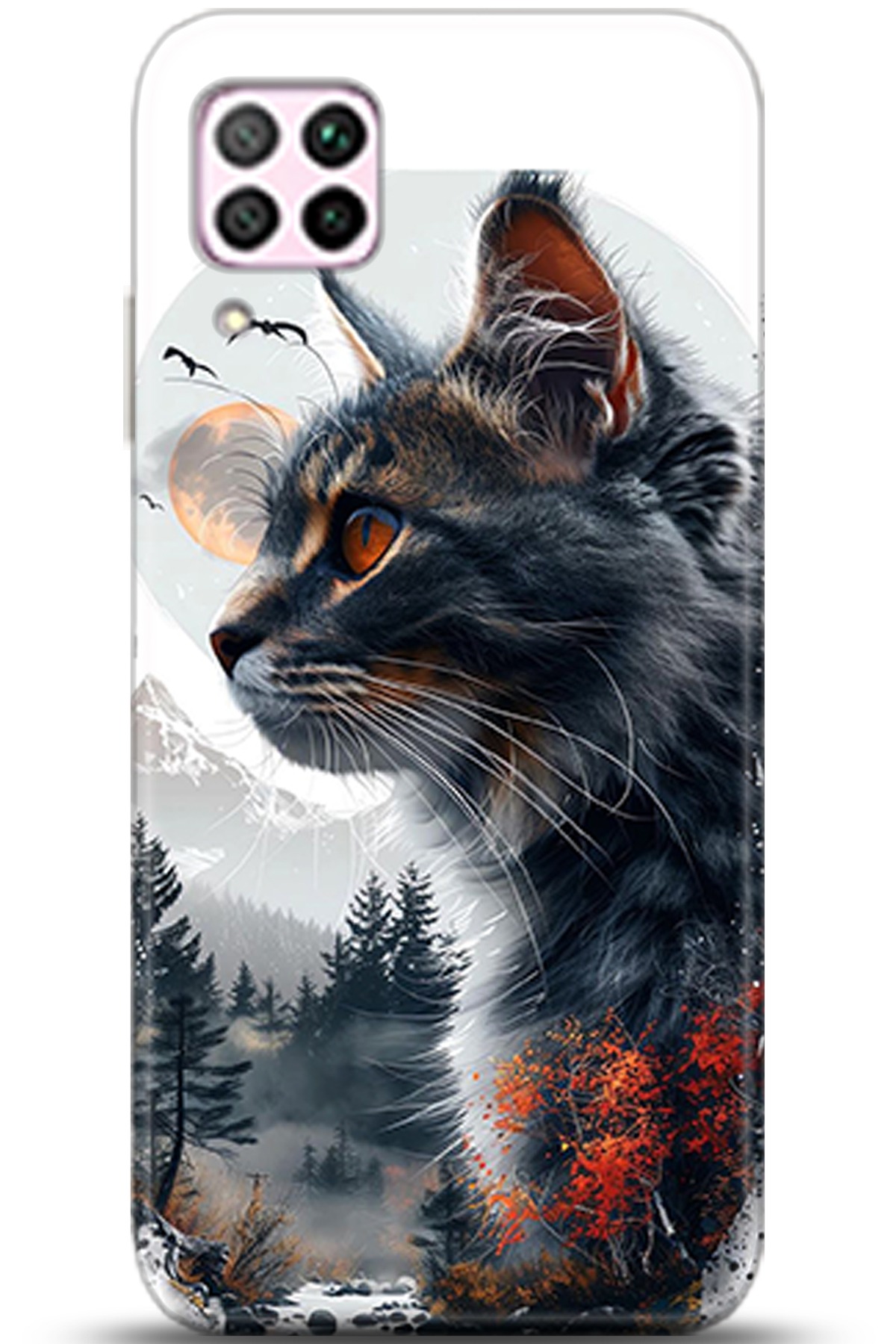 Huawei P40 Lite Uyumlu Kılıf HD Baskılı Kılıf - Followed Institution 5319