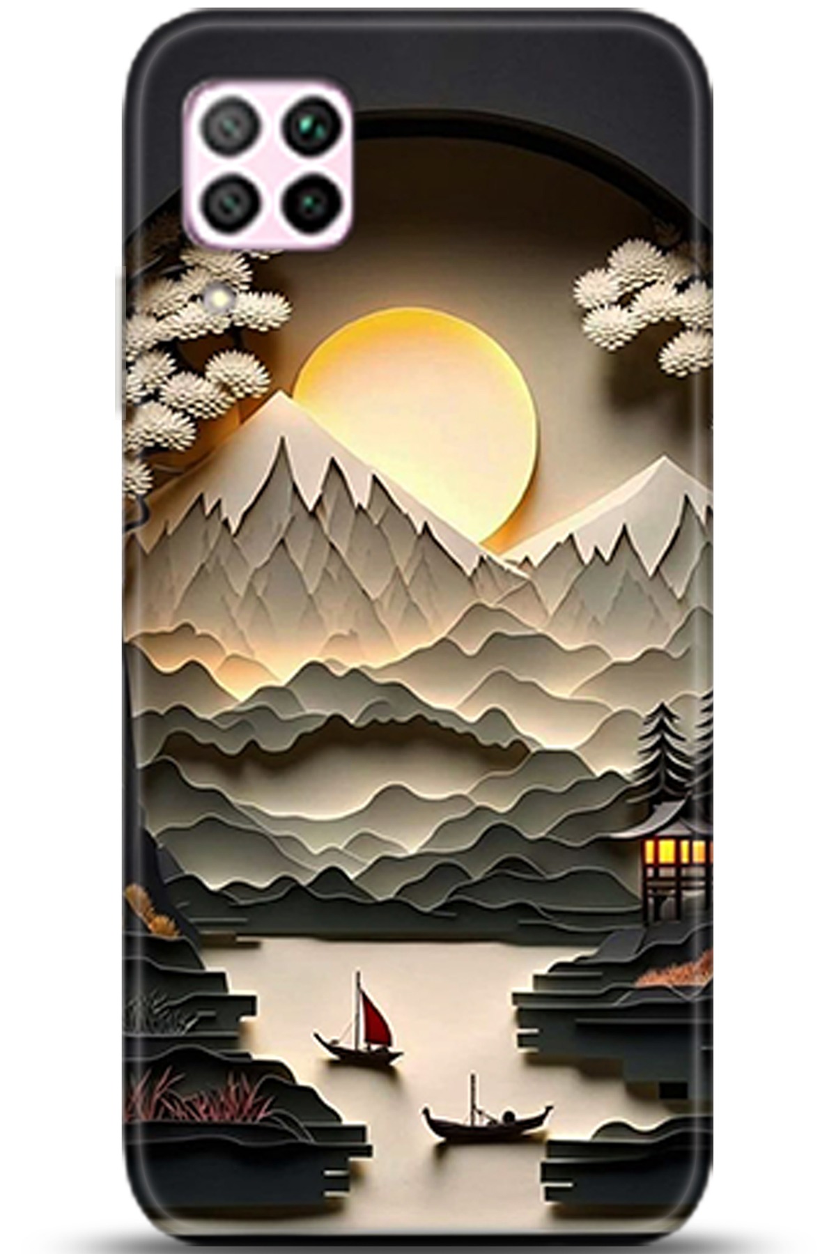 Huawei P40 Lite Uyumlu Kılıf HD Baskılı Kılıf - Followed Institution 5354