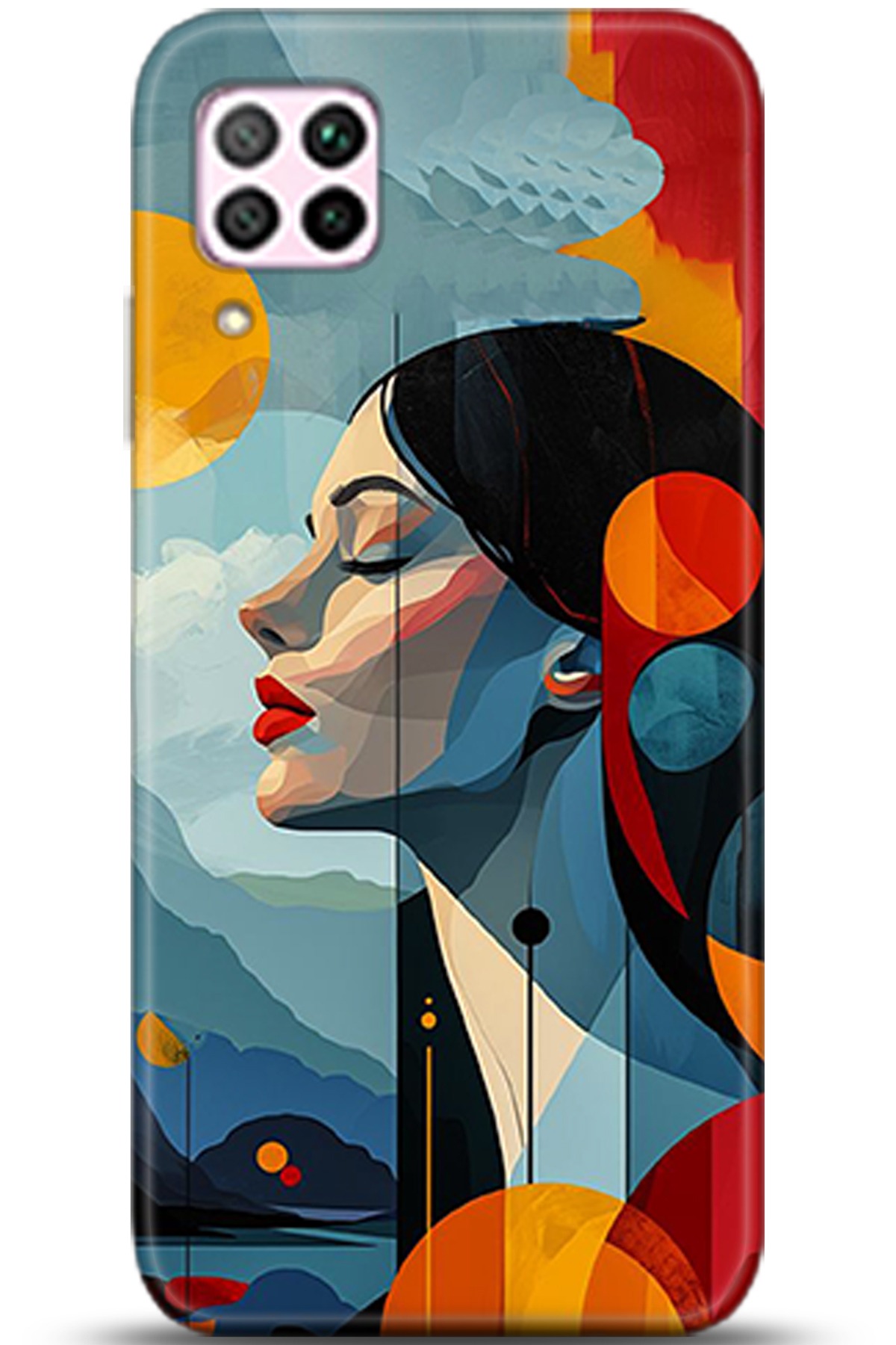 Huawei P40 Lite Uyumlu Kılıf HD Baskılı Kılıf - Followed Institution 5367