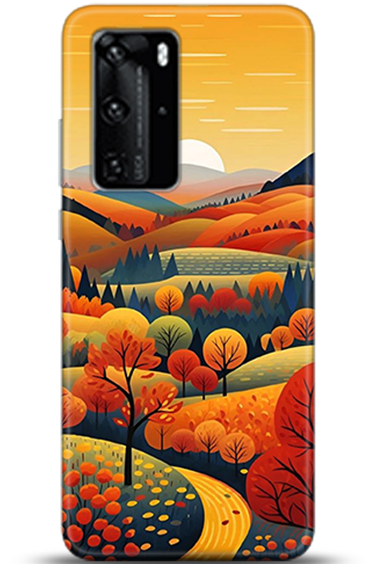 Huawei P40 Pro Uyumlu Kılıf HD Baskılı Kılıf - Followed Institution 5356