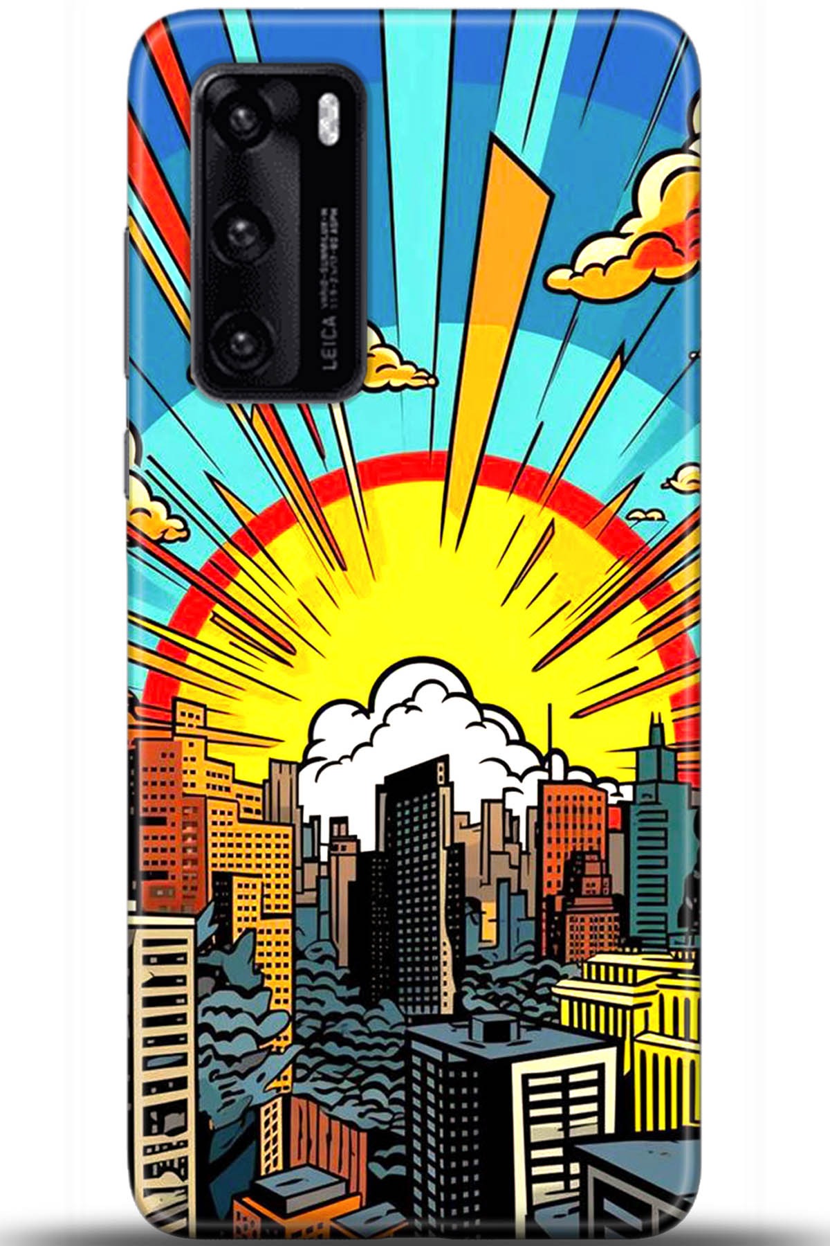 Huawei P40 Uyumlu Kılıf HD Baskılı Kılıf - Followed Institution 5571