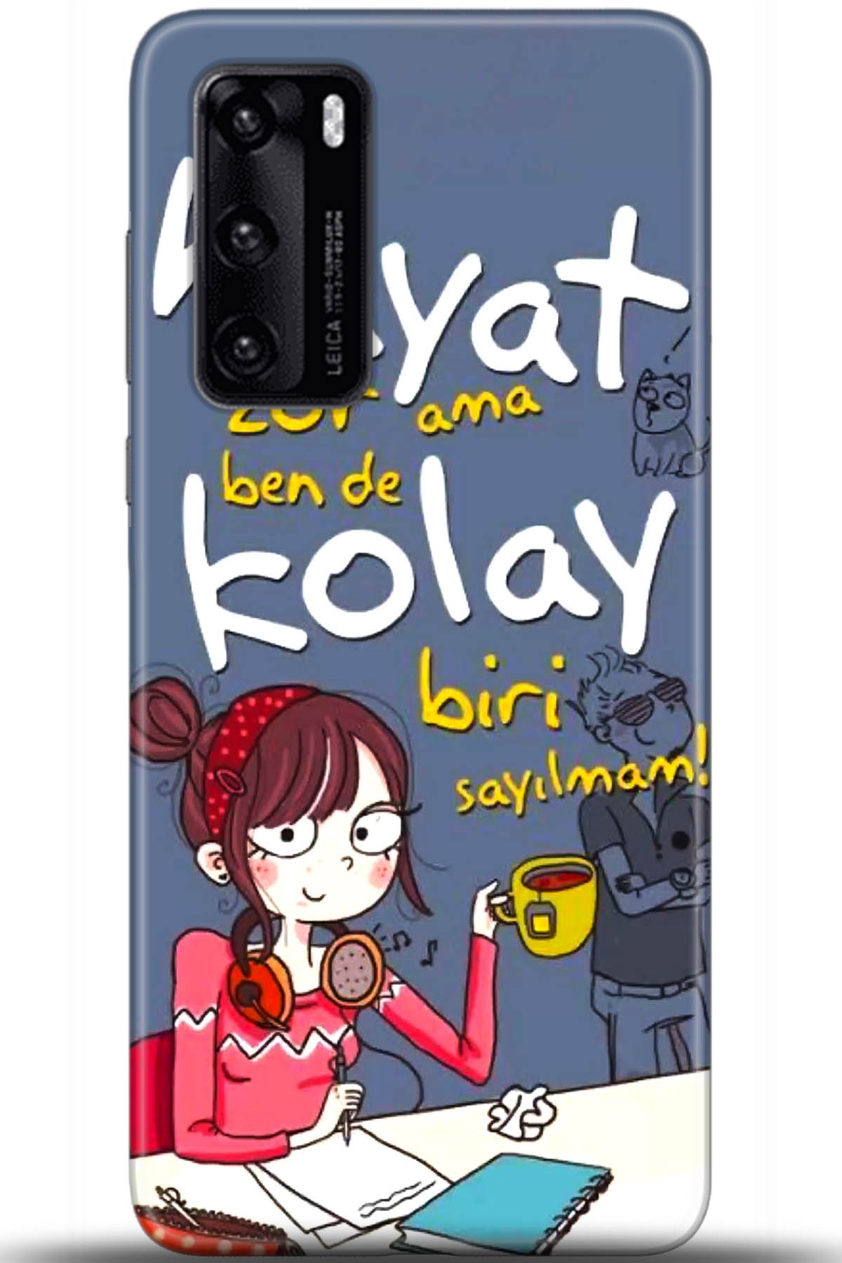 Huawei P40 Uyumlu Kılıf HD Baskılı Kılıf - Followed Institution 5686