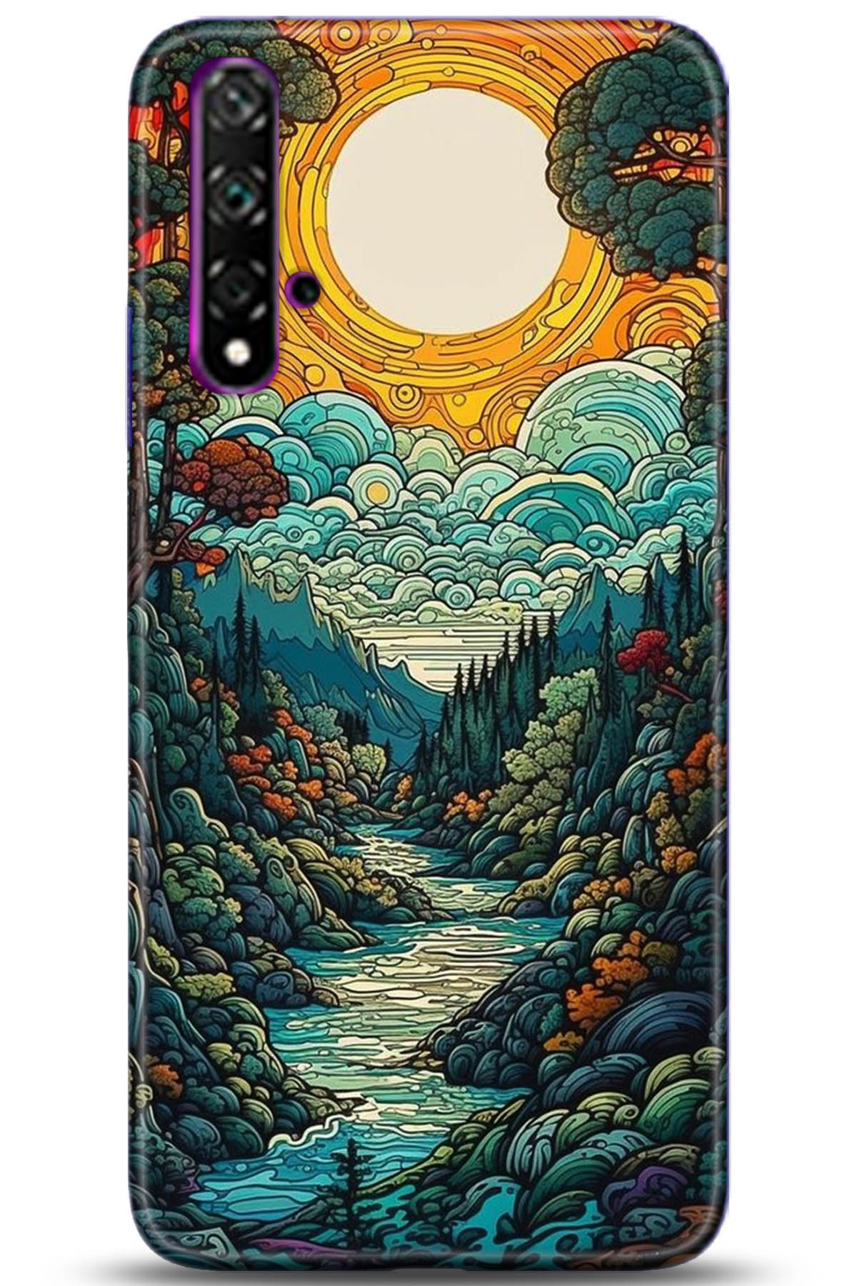 Huawei Nova 5T Uyumlu Kılıf HD Baskılı Kılıf - Followed Institution 5198