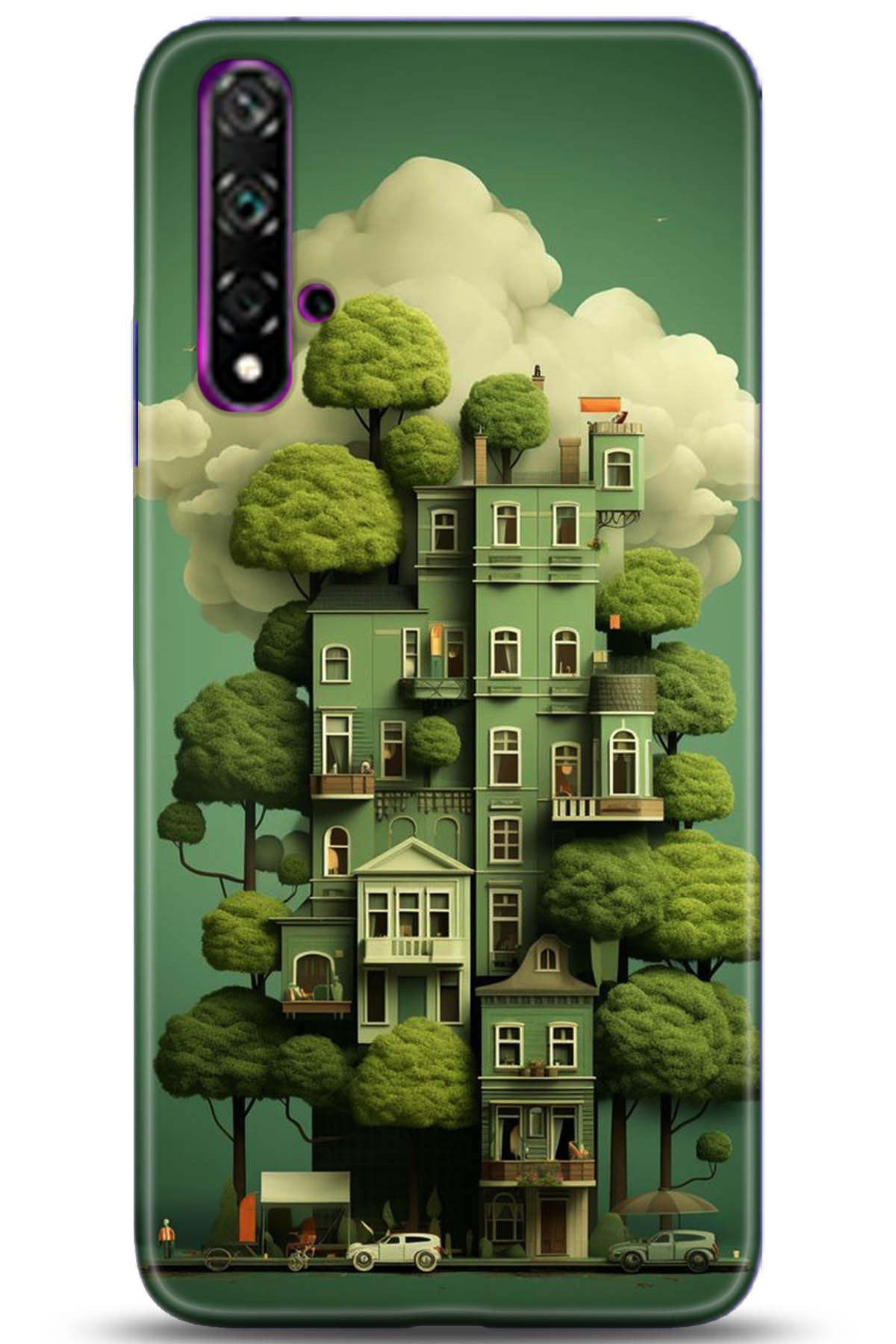 Huawei Nova 5T Uyumlu Kılıf HD Baskılı Kılıf - Followed Institution 5273