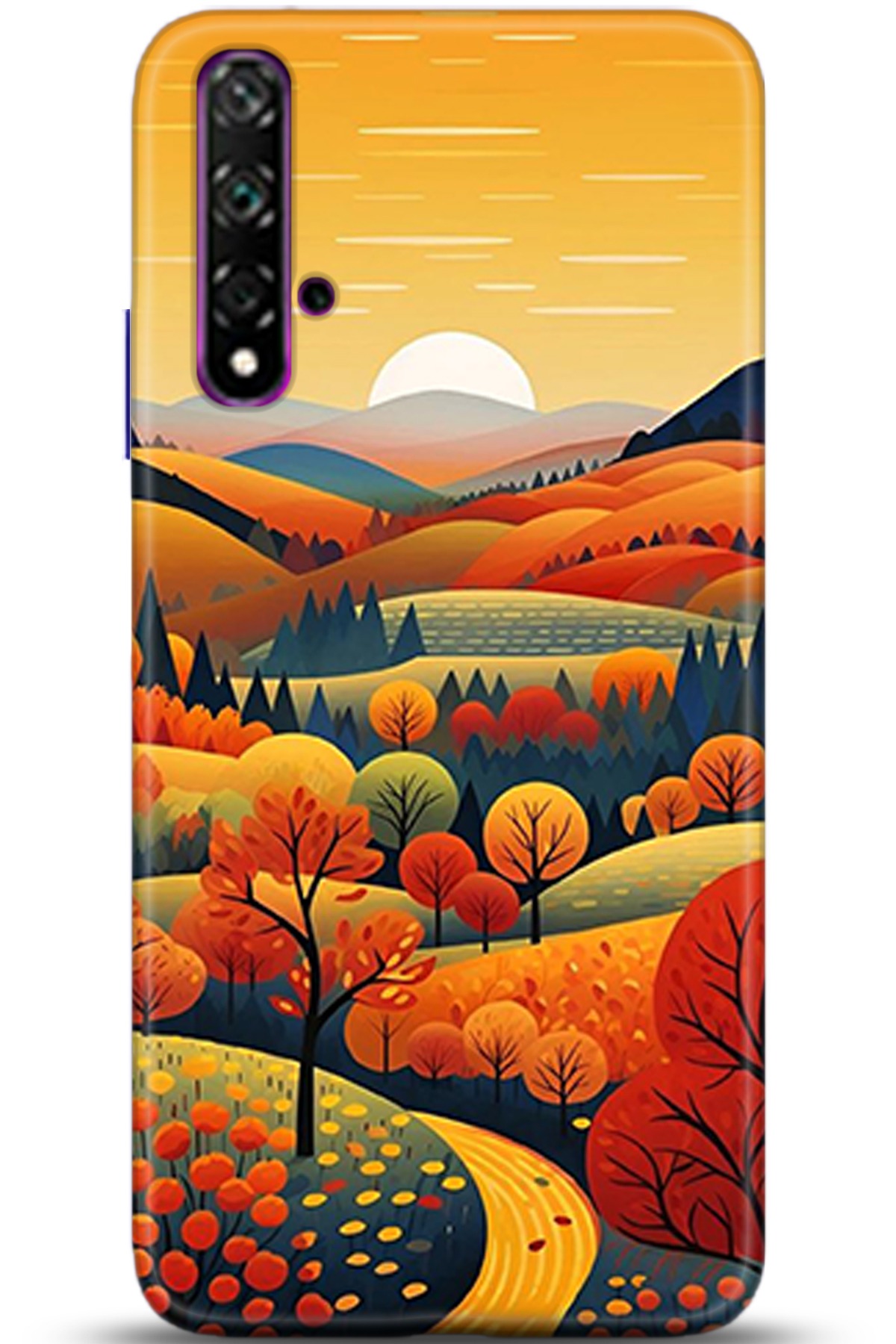 Huawei Nova 5T Uyumlu Kılıf HD Baskılı Kılıf - Followed Institution 5356